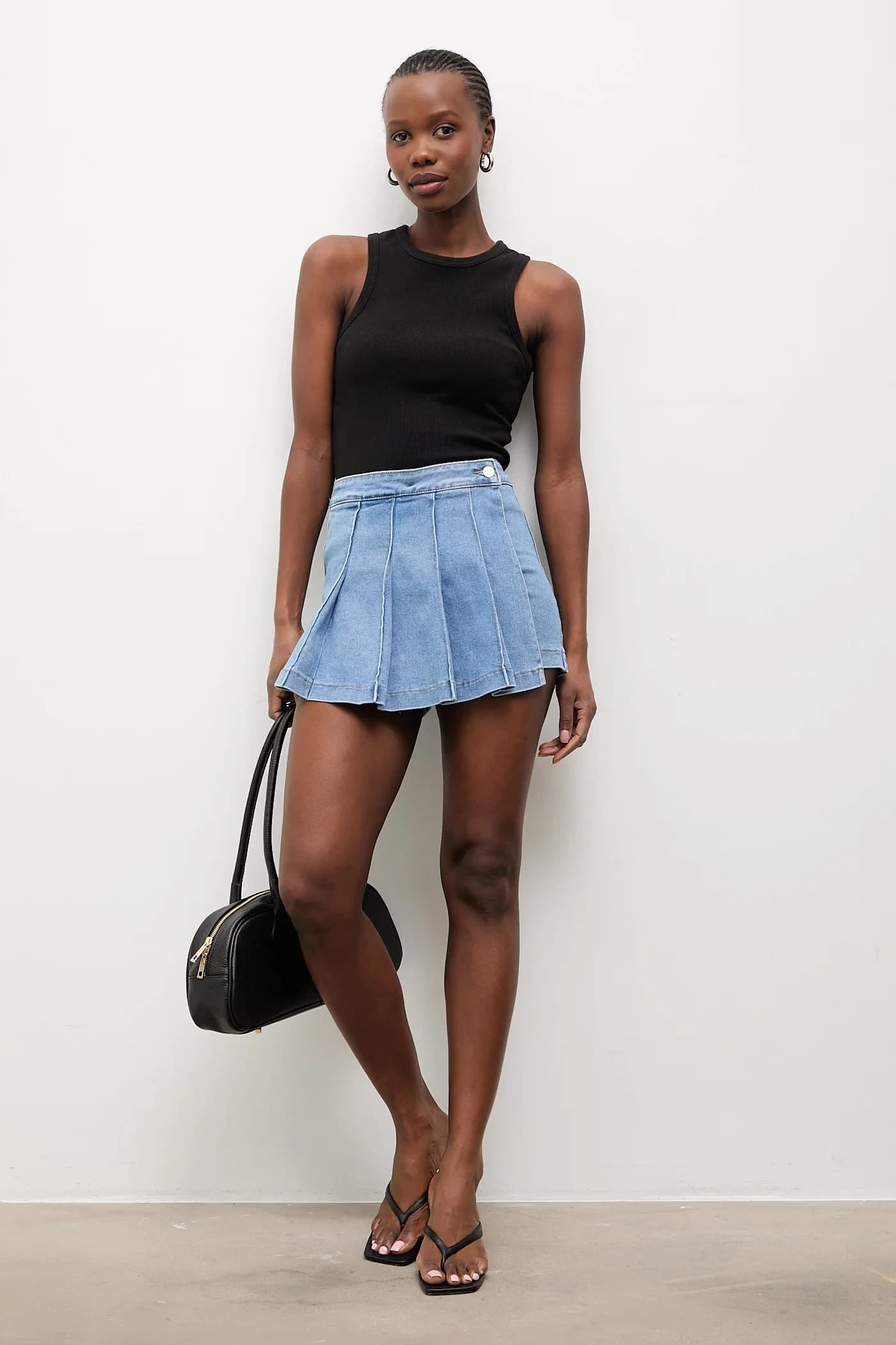 Джинсовая юбка и брюки - фото 2