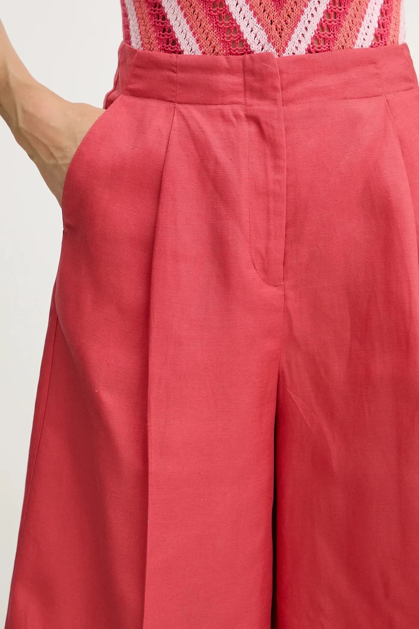 Шорты из смесового льна - фото 5