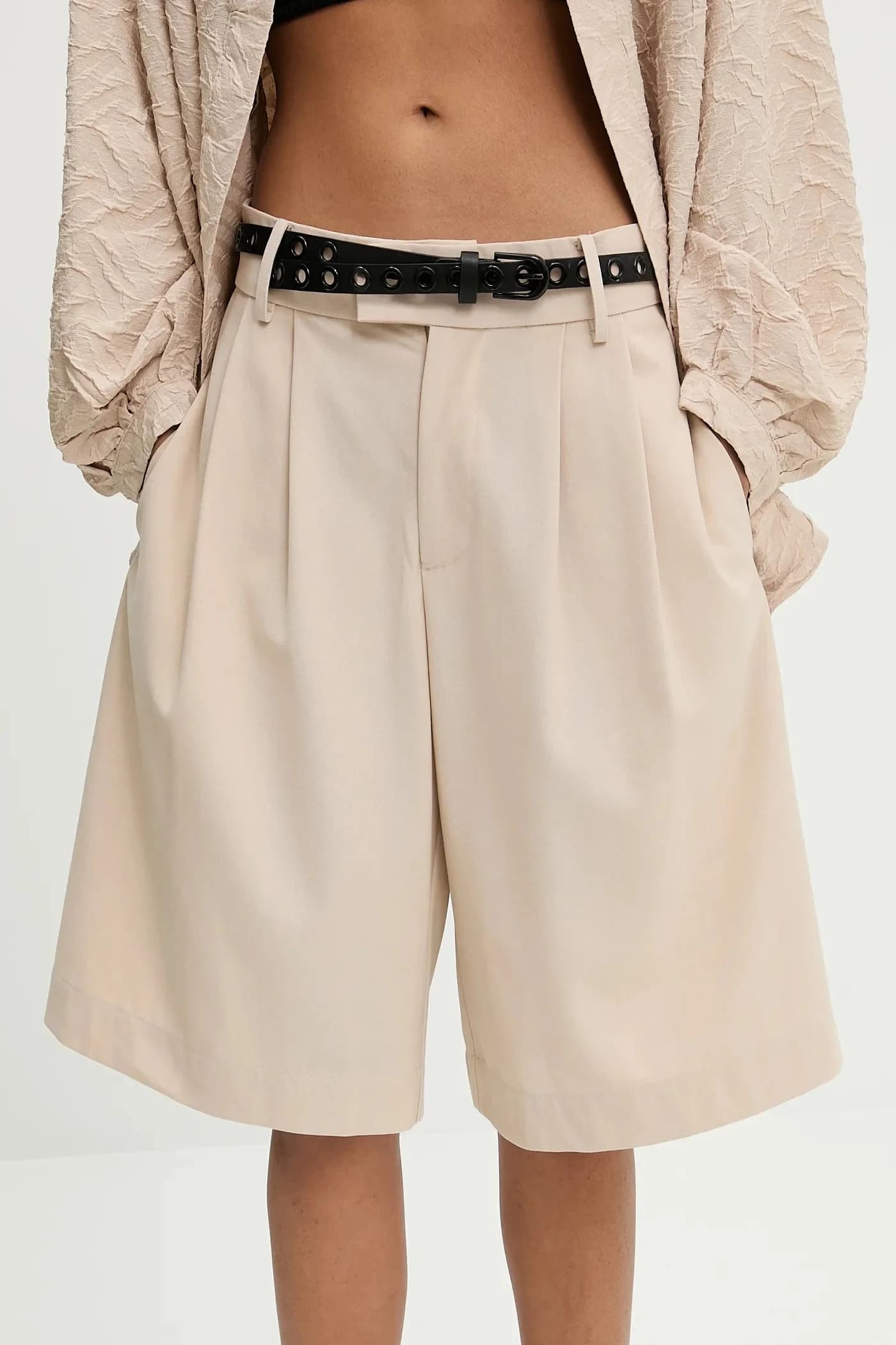 Шорты из смесовой шерсти