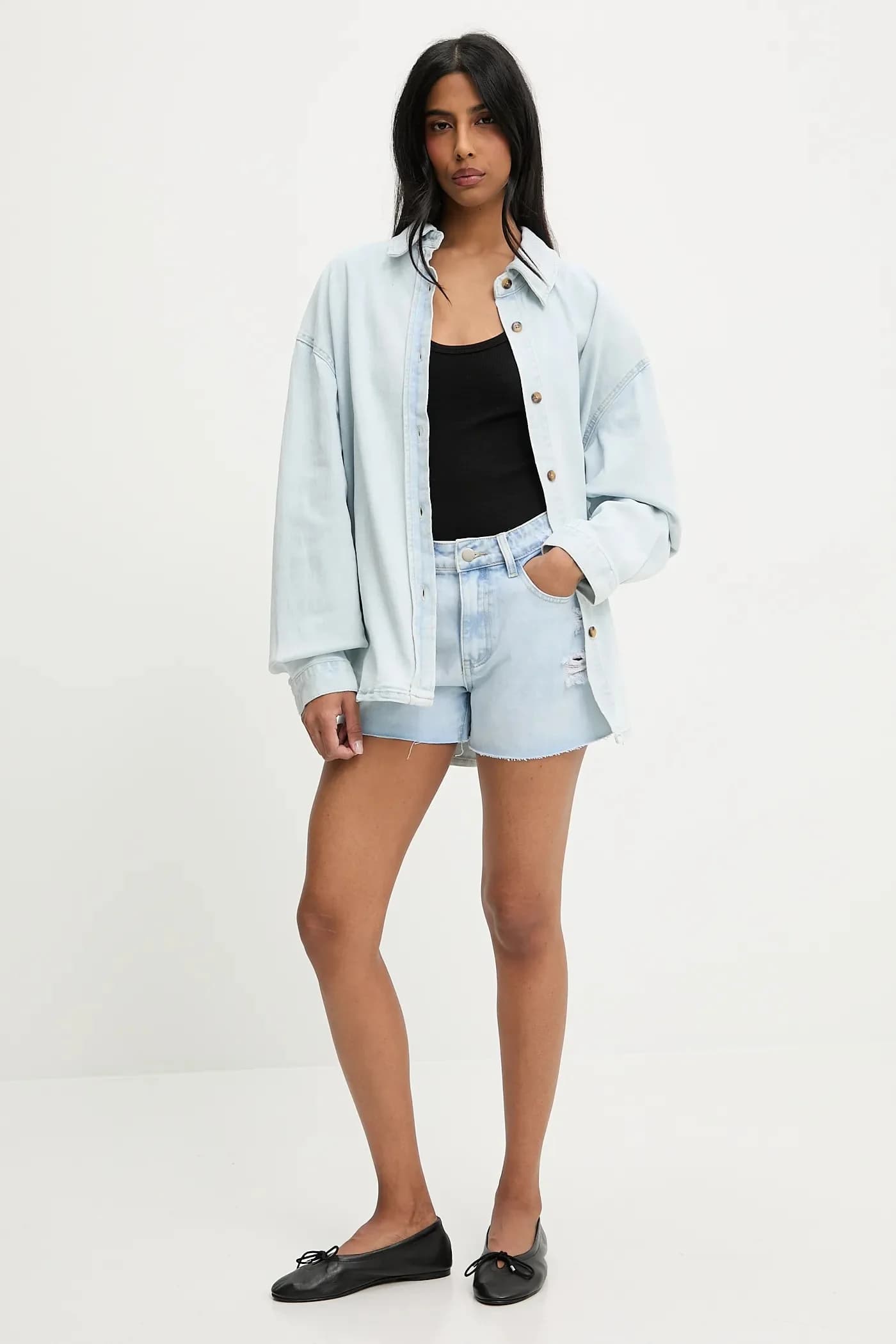 Джинсовые шорты - фото 2