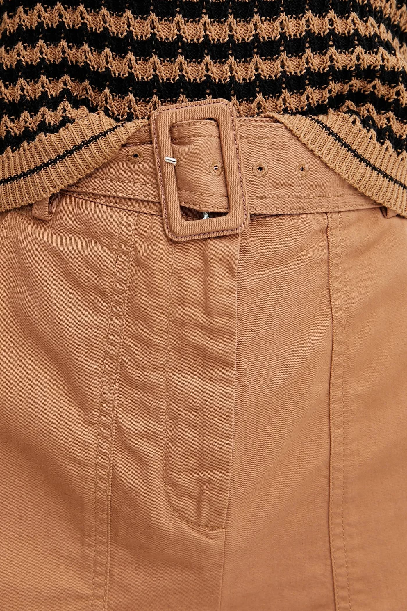 Шорты из смесового льна - фото 4