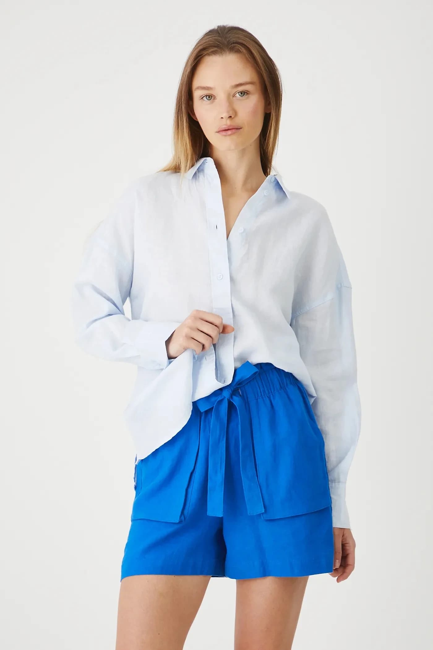 Льняные шорты