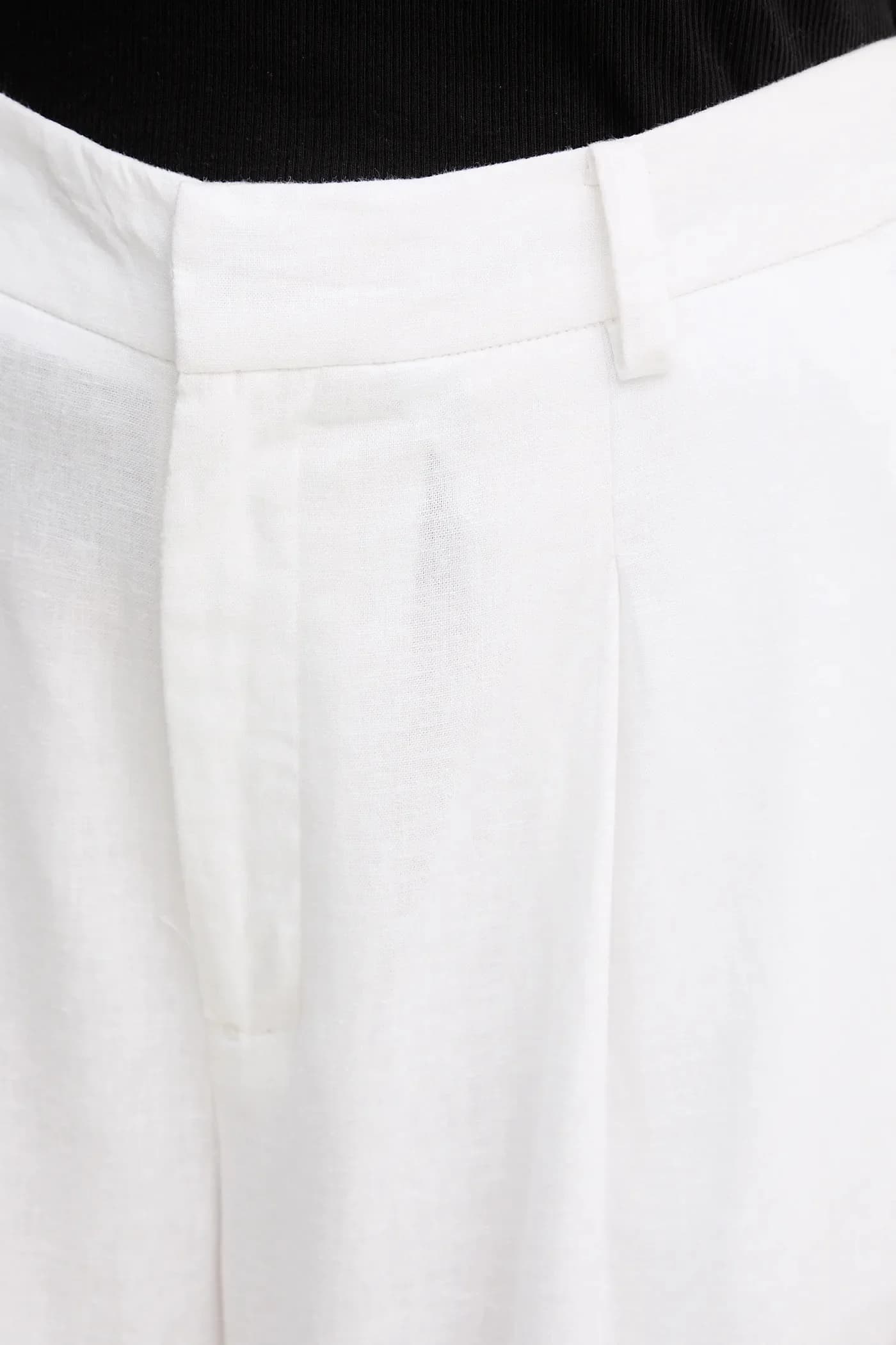 Шорты из смесового льна - фото 4