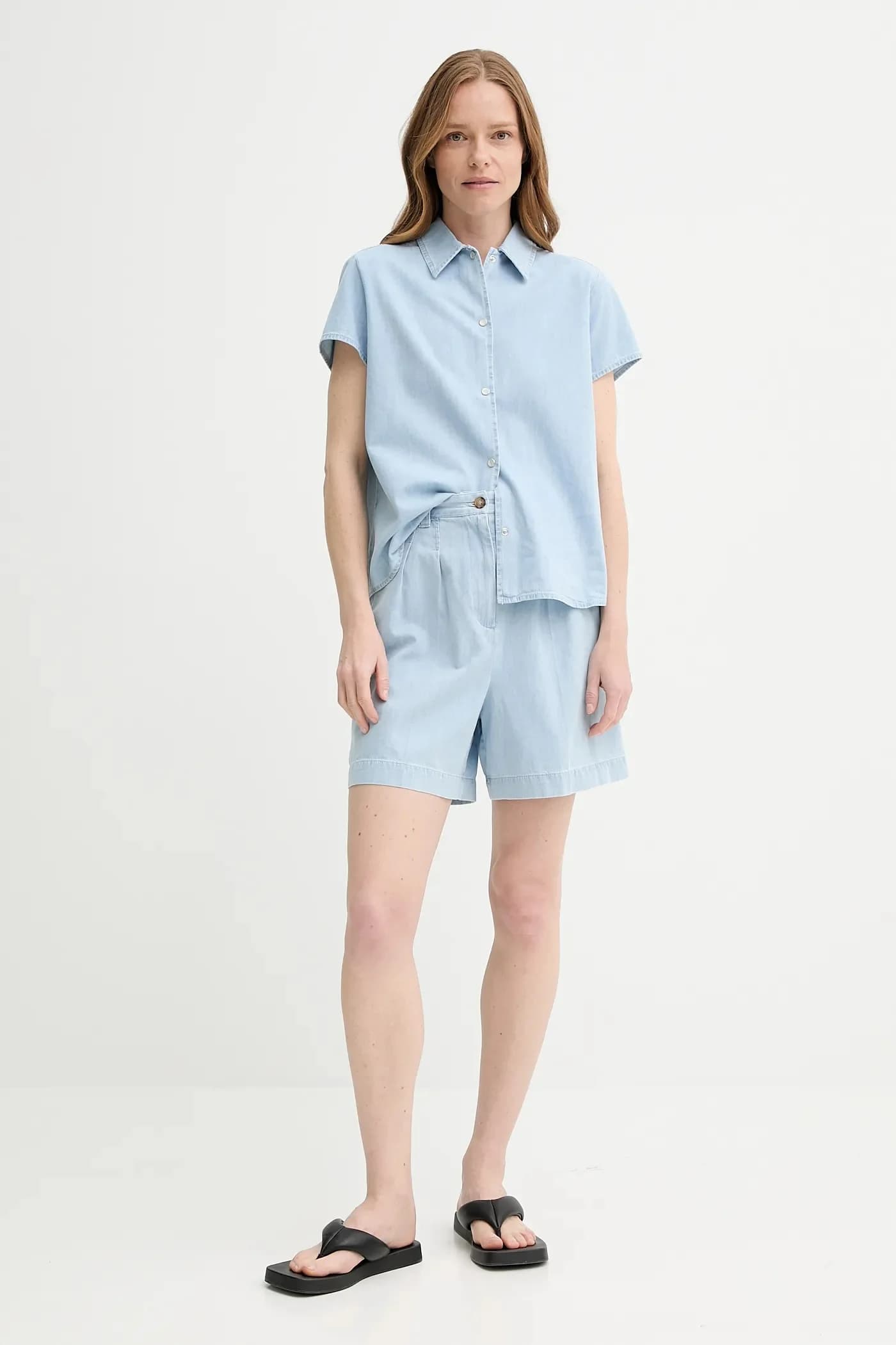 Короткие джинсовые шорты nola - фото 2