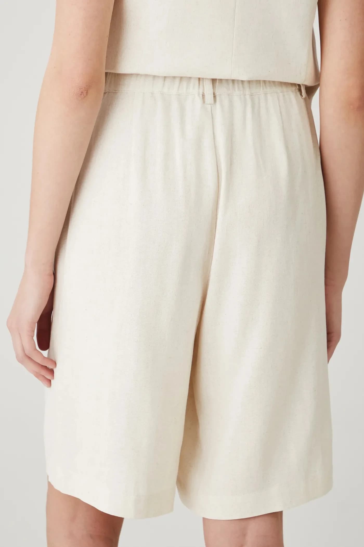 Шорты из смесового льна - фото 3