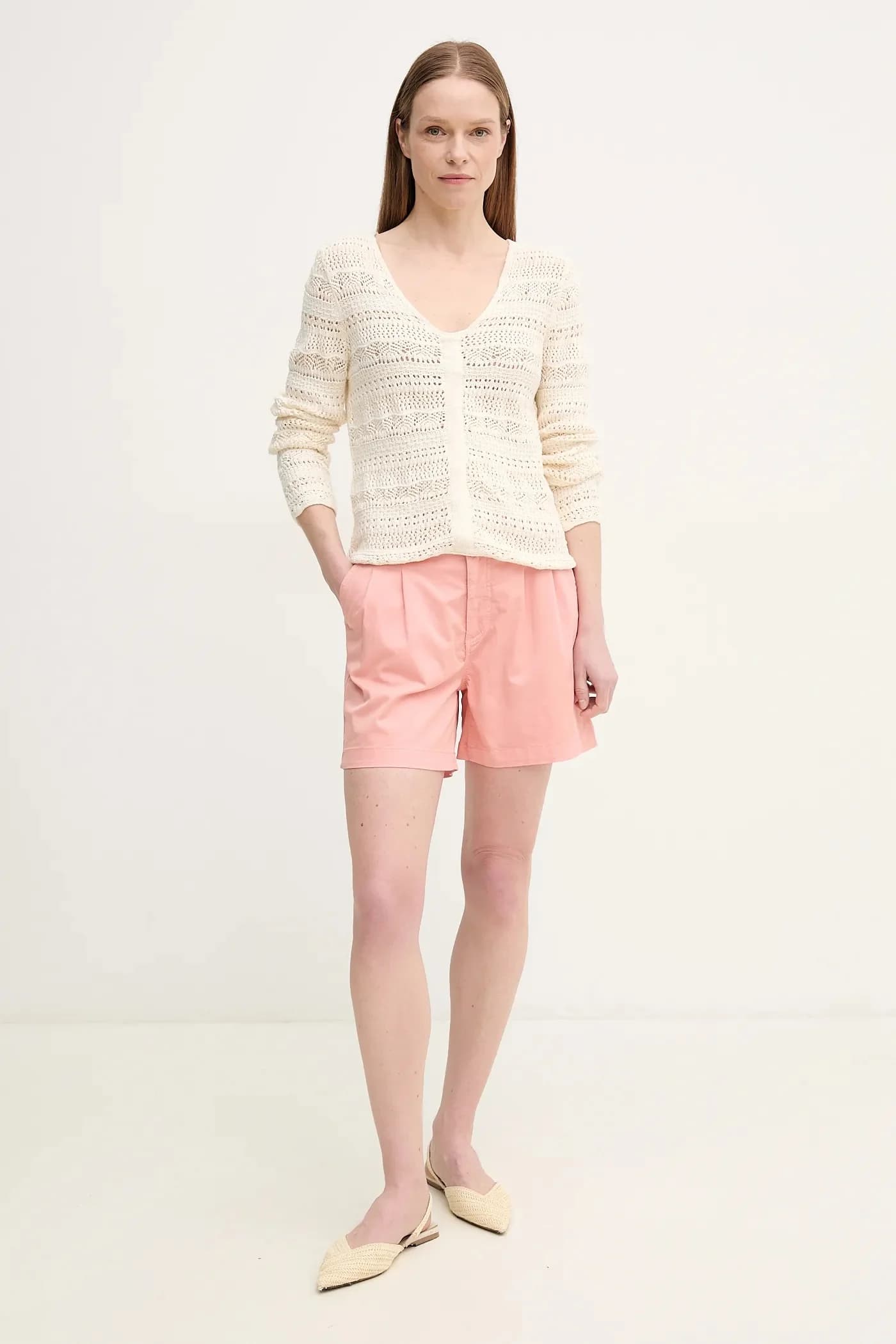 КОРОТКИЙ ЧИНОС СРЕДНЕЙ ТАЛИИ Шорты VANIA - фото 2