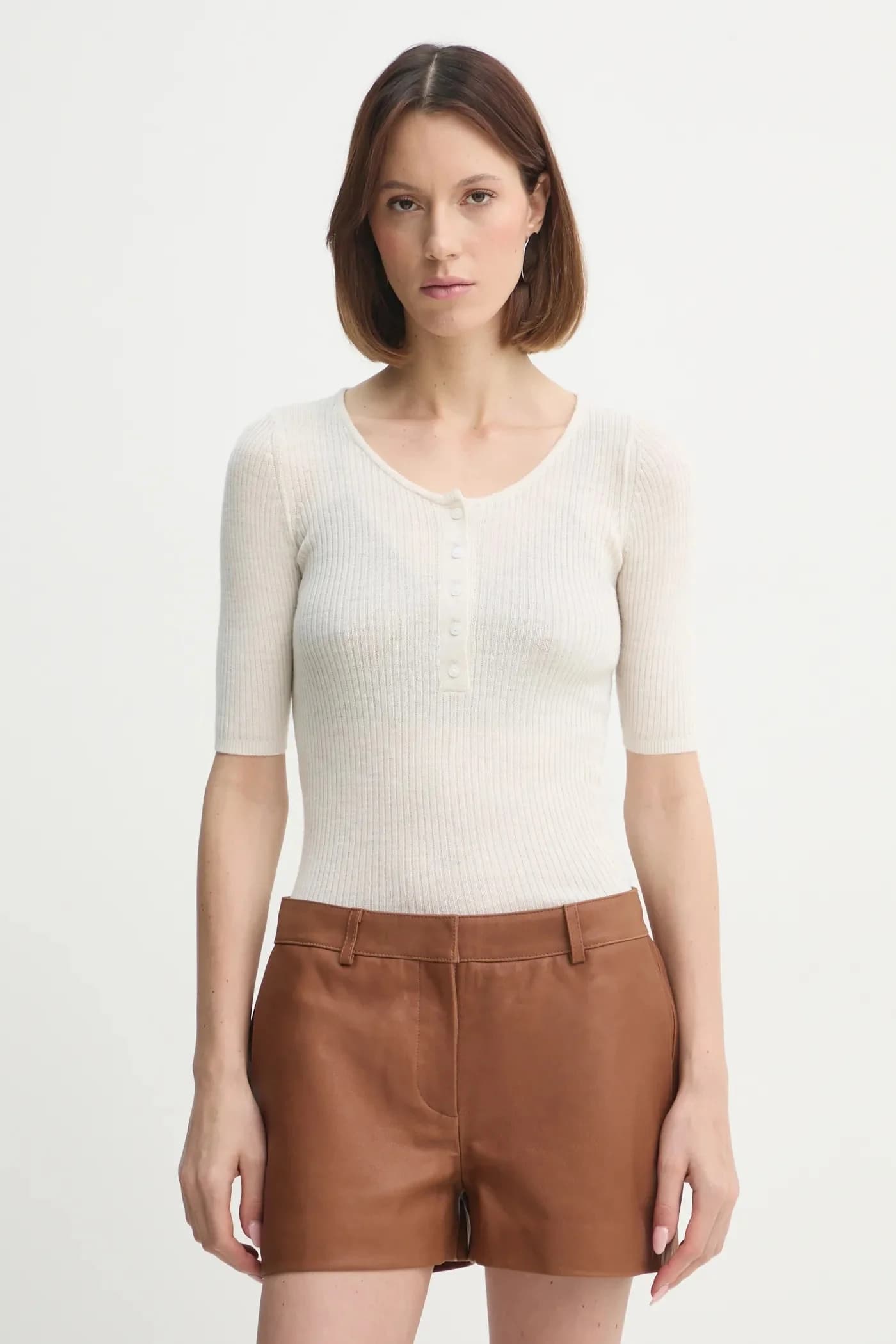 кожаные шорты Holly - фото 2