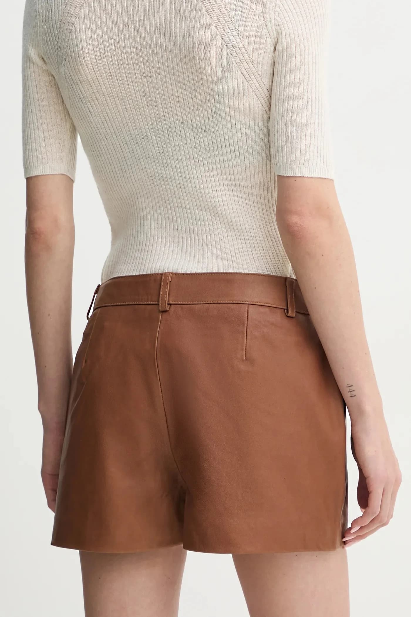 кожаные шорты Holly - фото 3