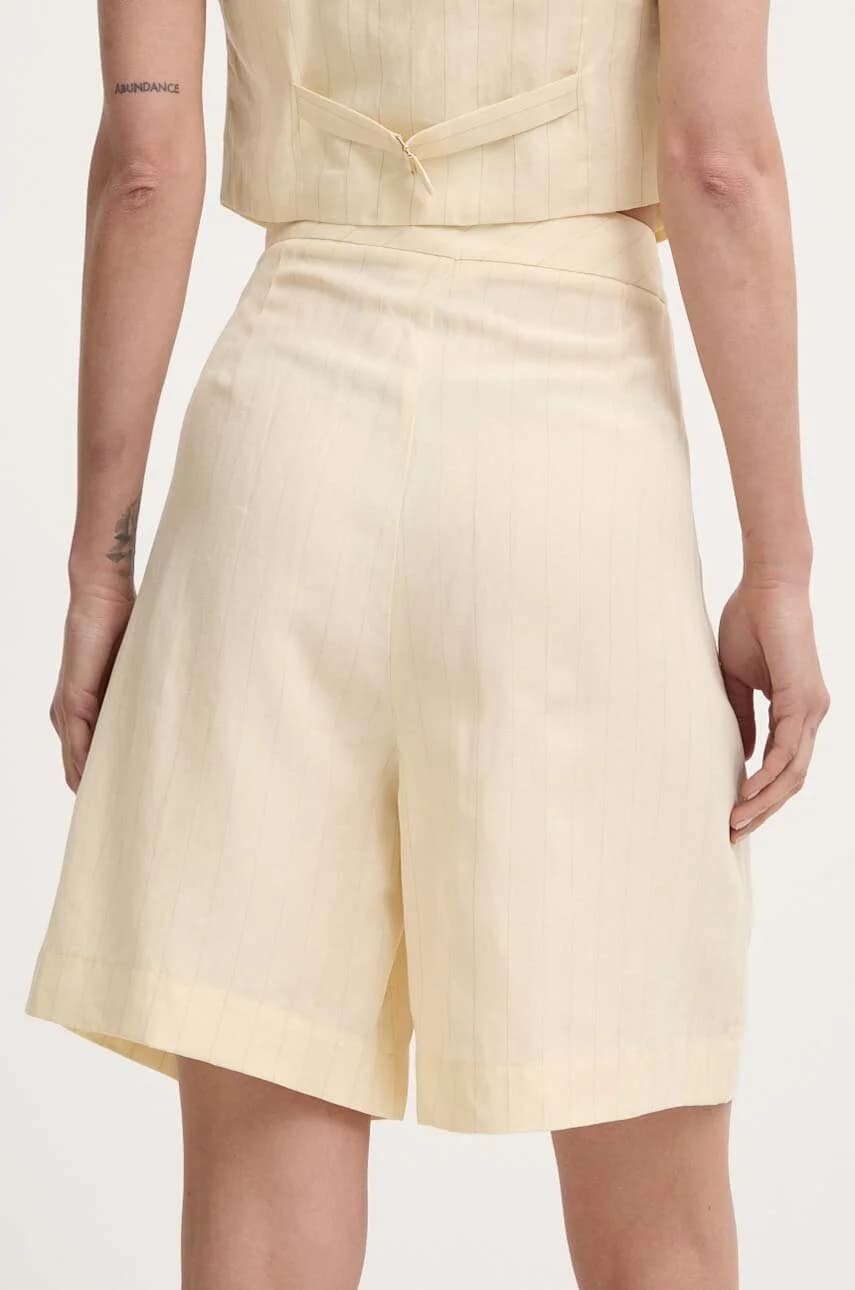 Шорты из смесового льна - фото 3