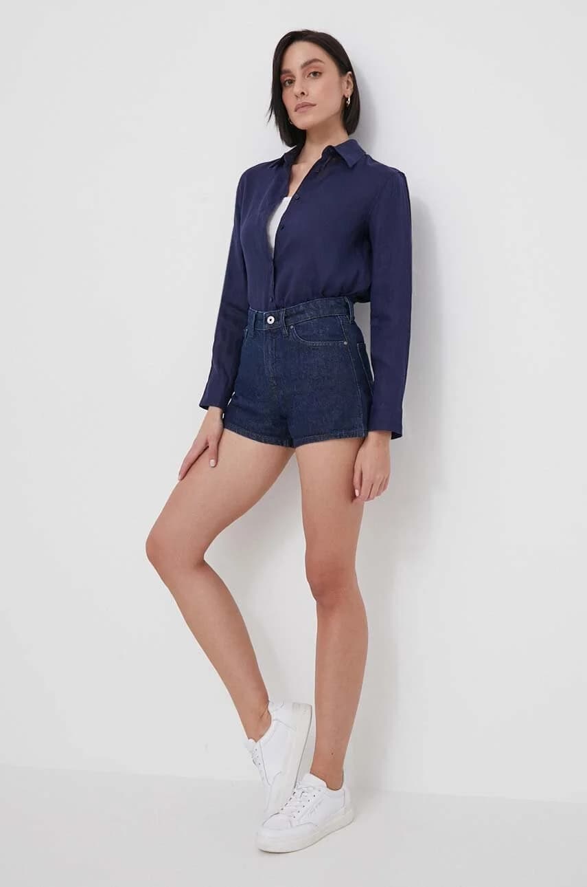 Джинсовые шорты A-LINE SHORT HW - фото 2