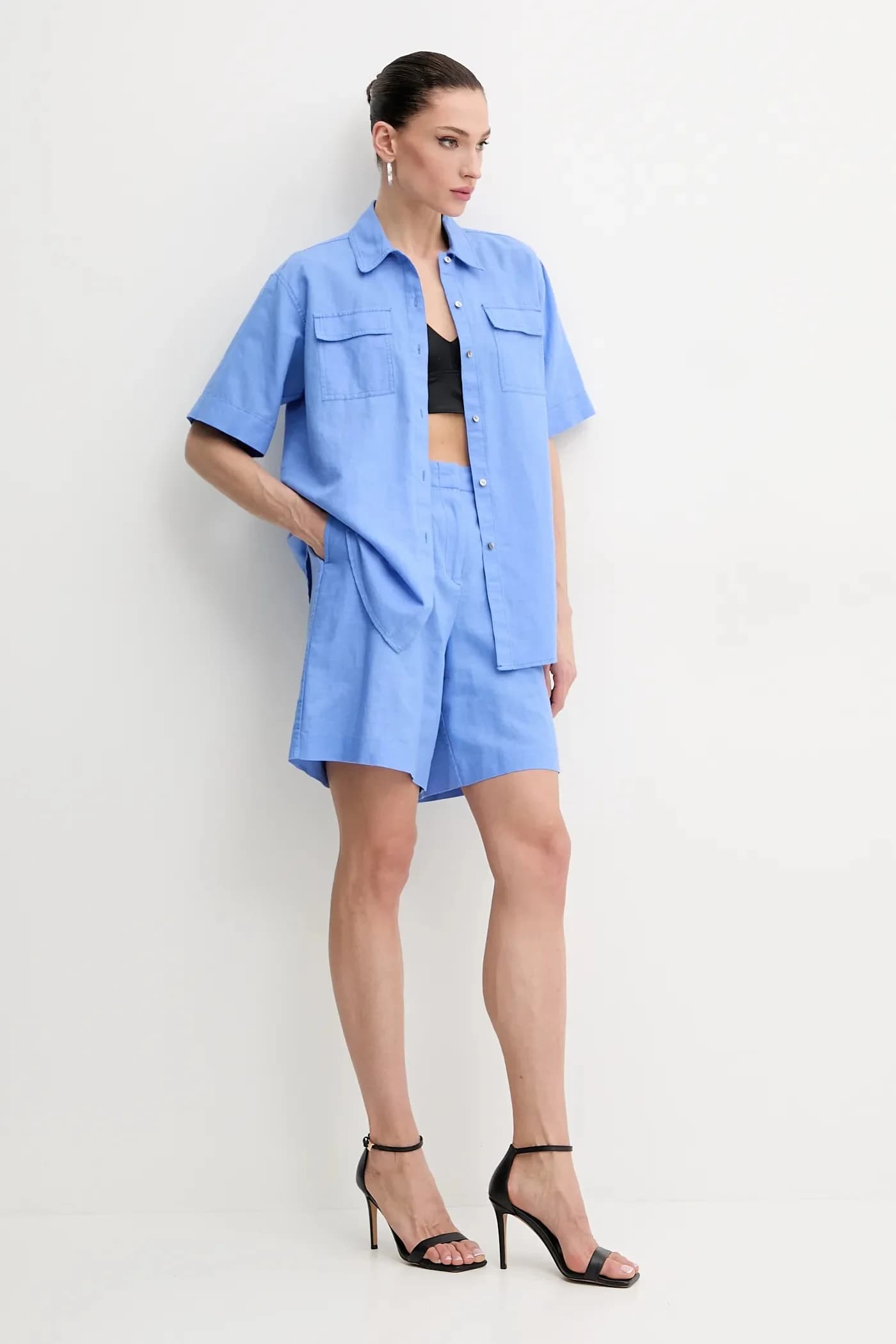 Льняные шорты - фото 2