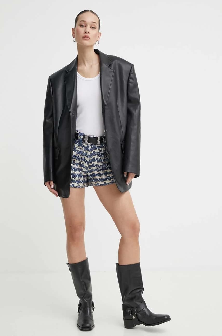 Шорты из смесовой шерсти - фото 2