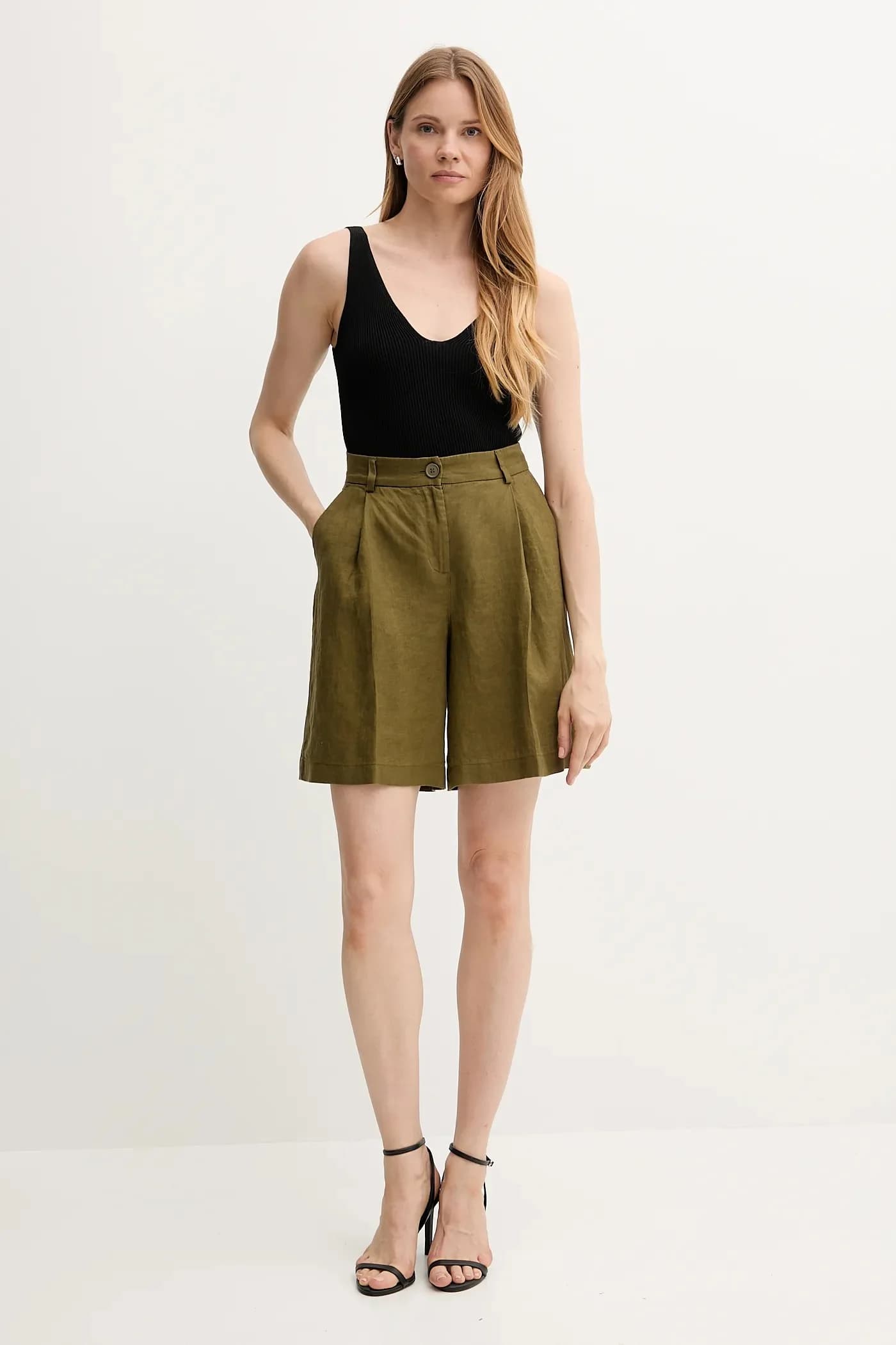 Льняные шорты - фото 2