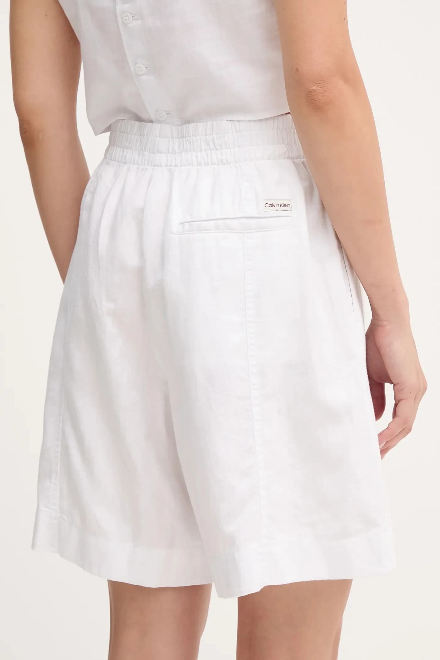 Шорты из смесового льна - фото 3