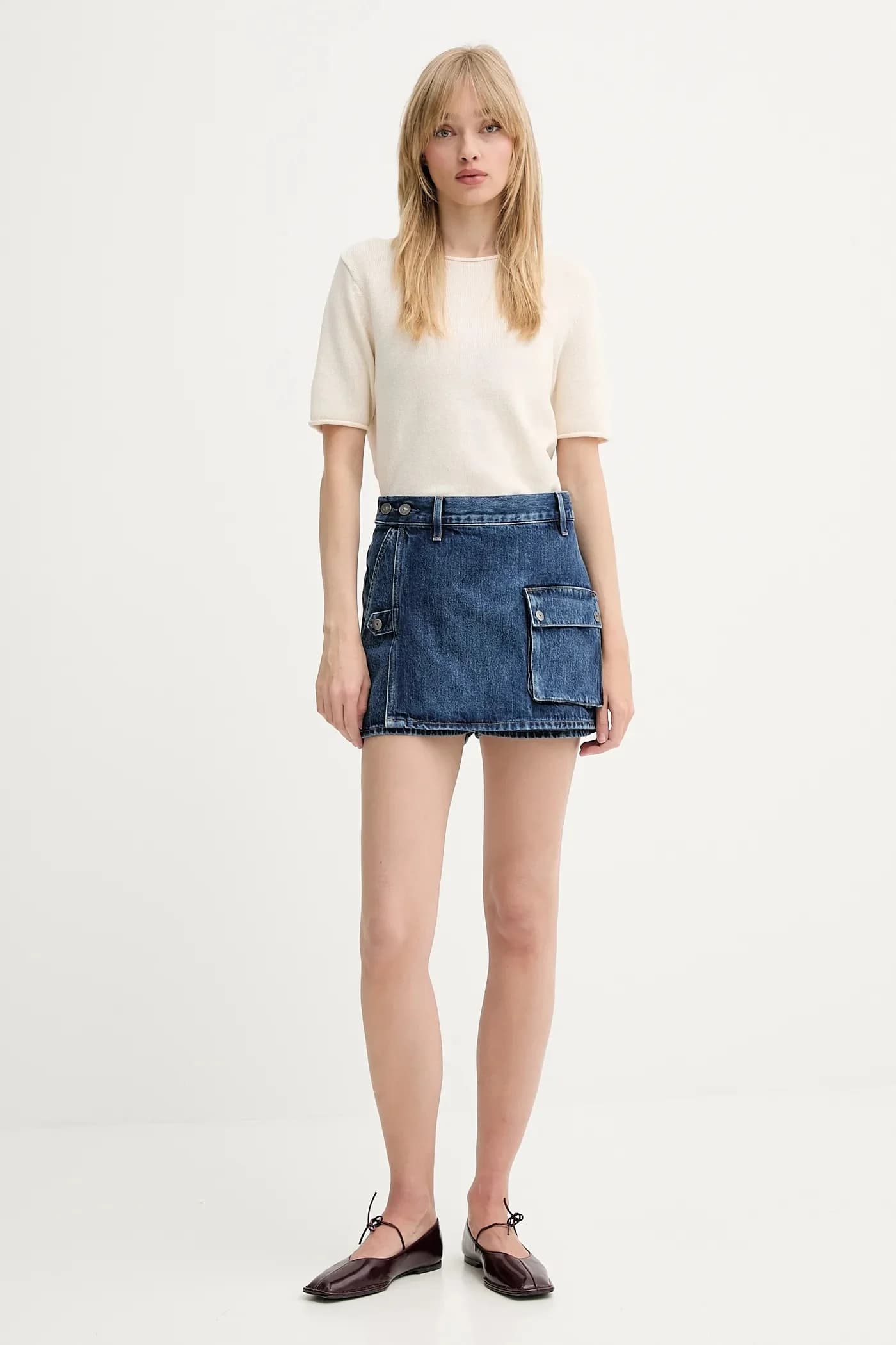 Джинсовая юбка и брюки - фото 2