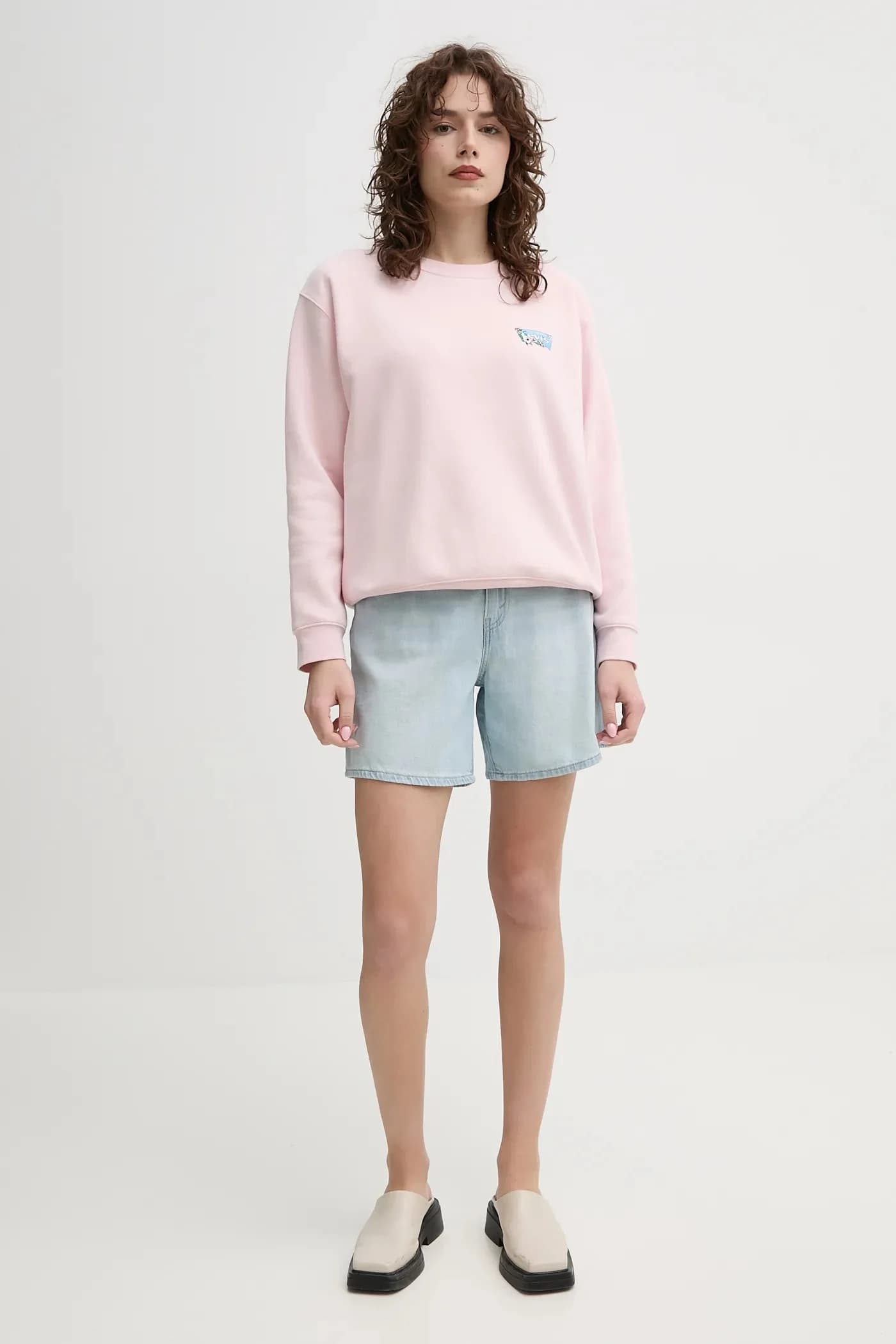 Джинсовые шорты HIGH BAGGY SHORT - фото 2