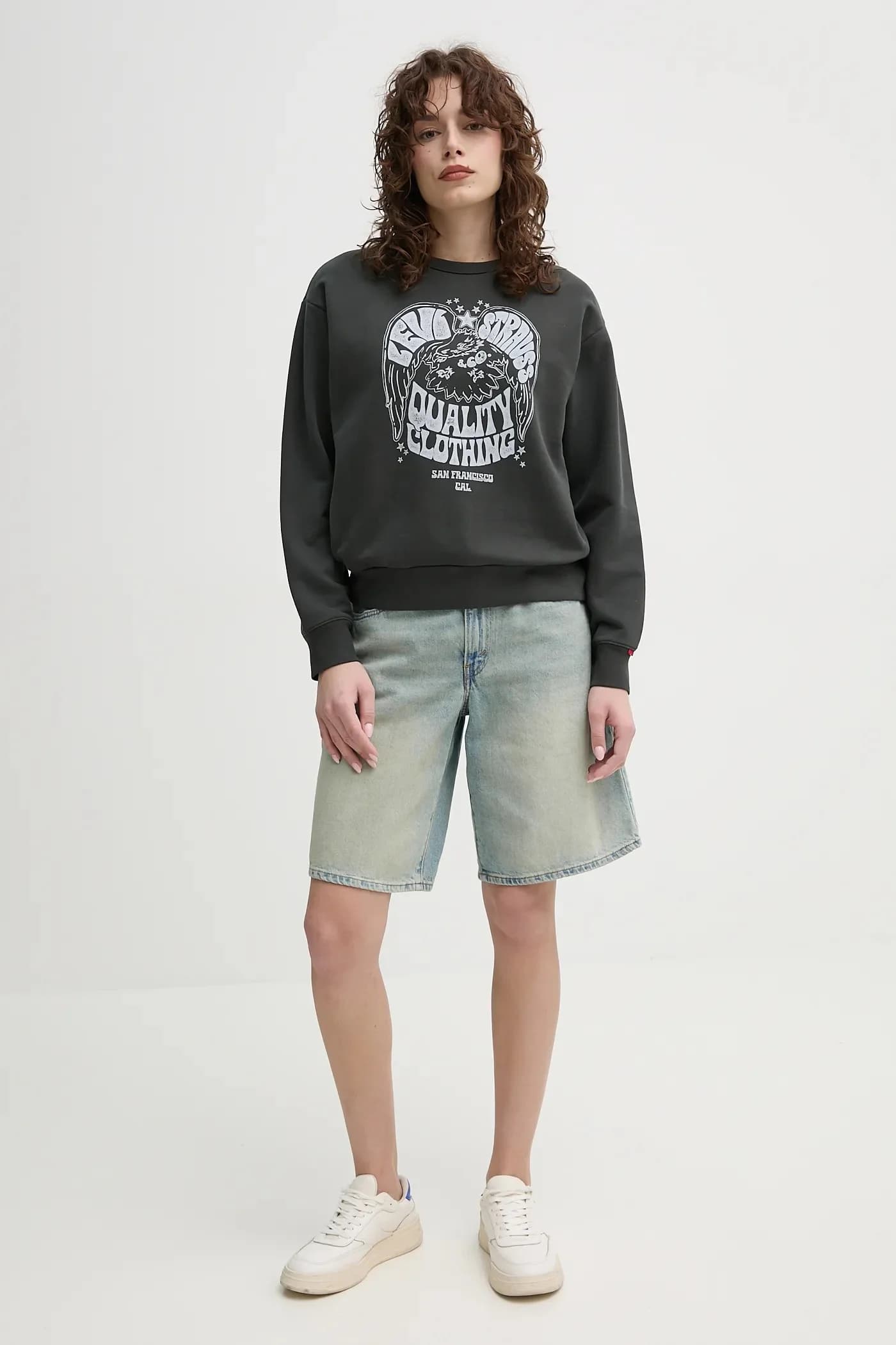 джинсовые шорты BAGGY DAD - фото 2