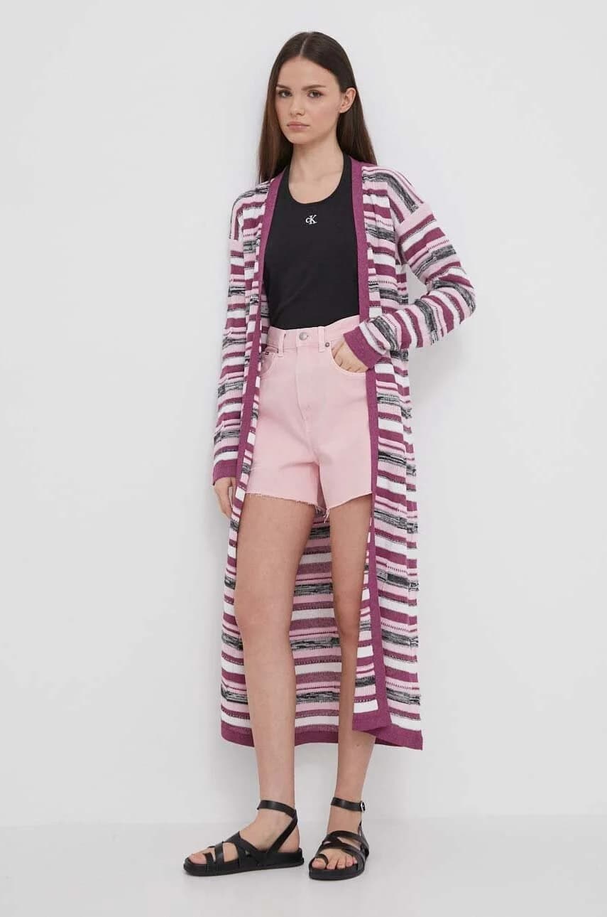 Джинсовые шорты A-LINE SHORT UHW CLR - фото 2