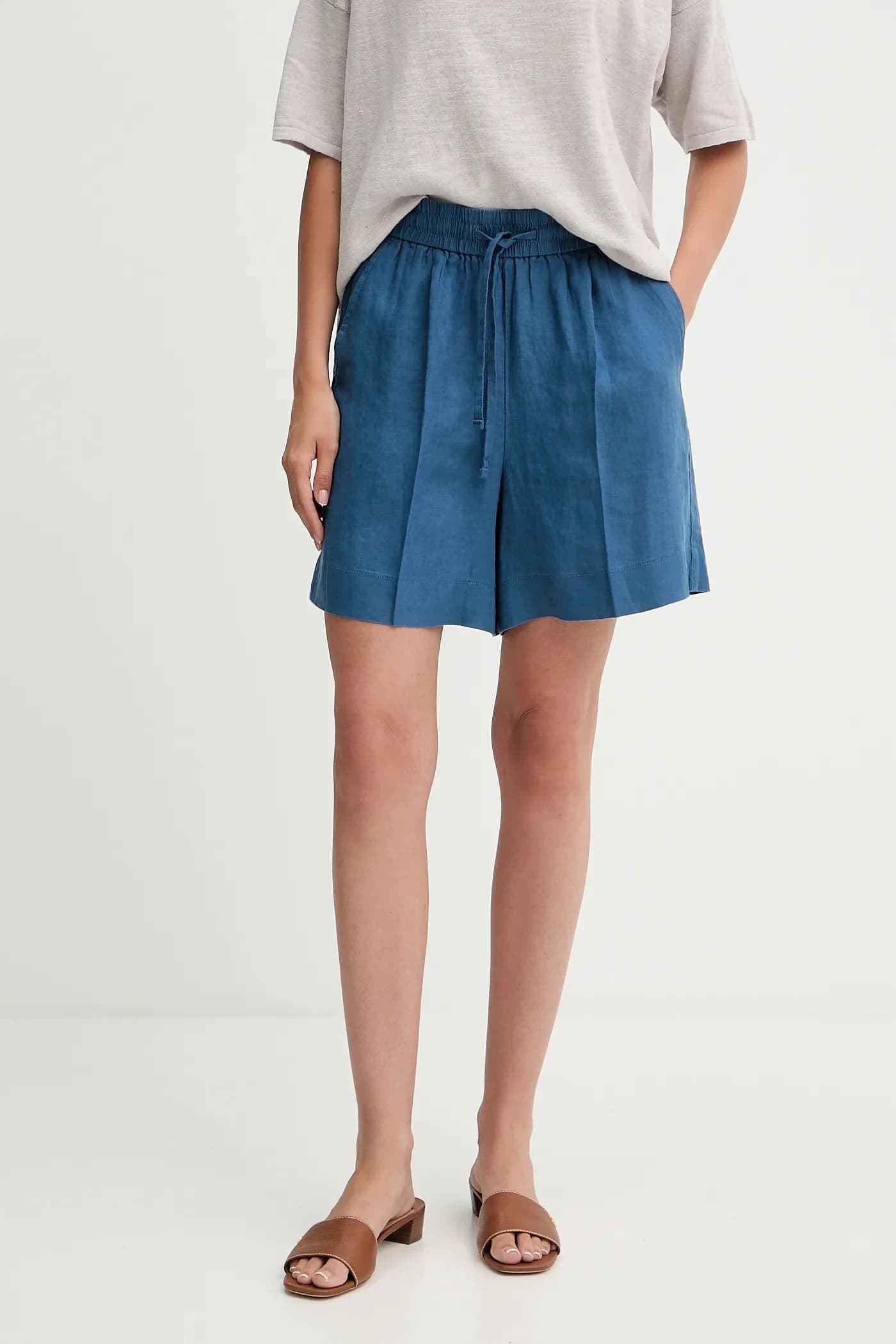 Льняные шорты