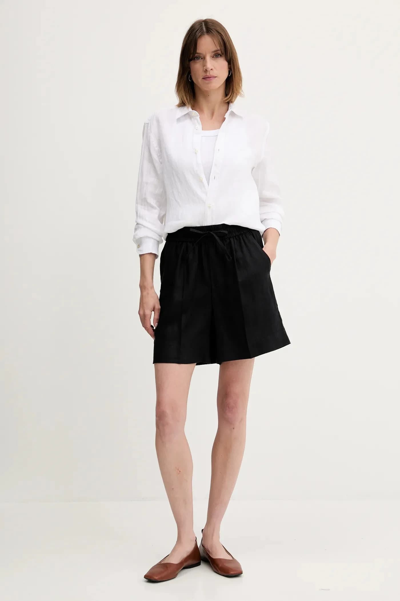 Льняные шорты - фото 2