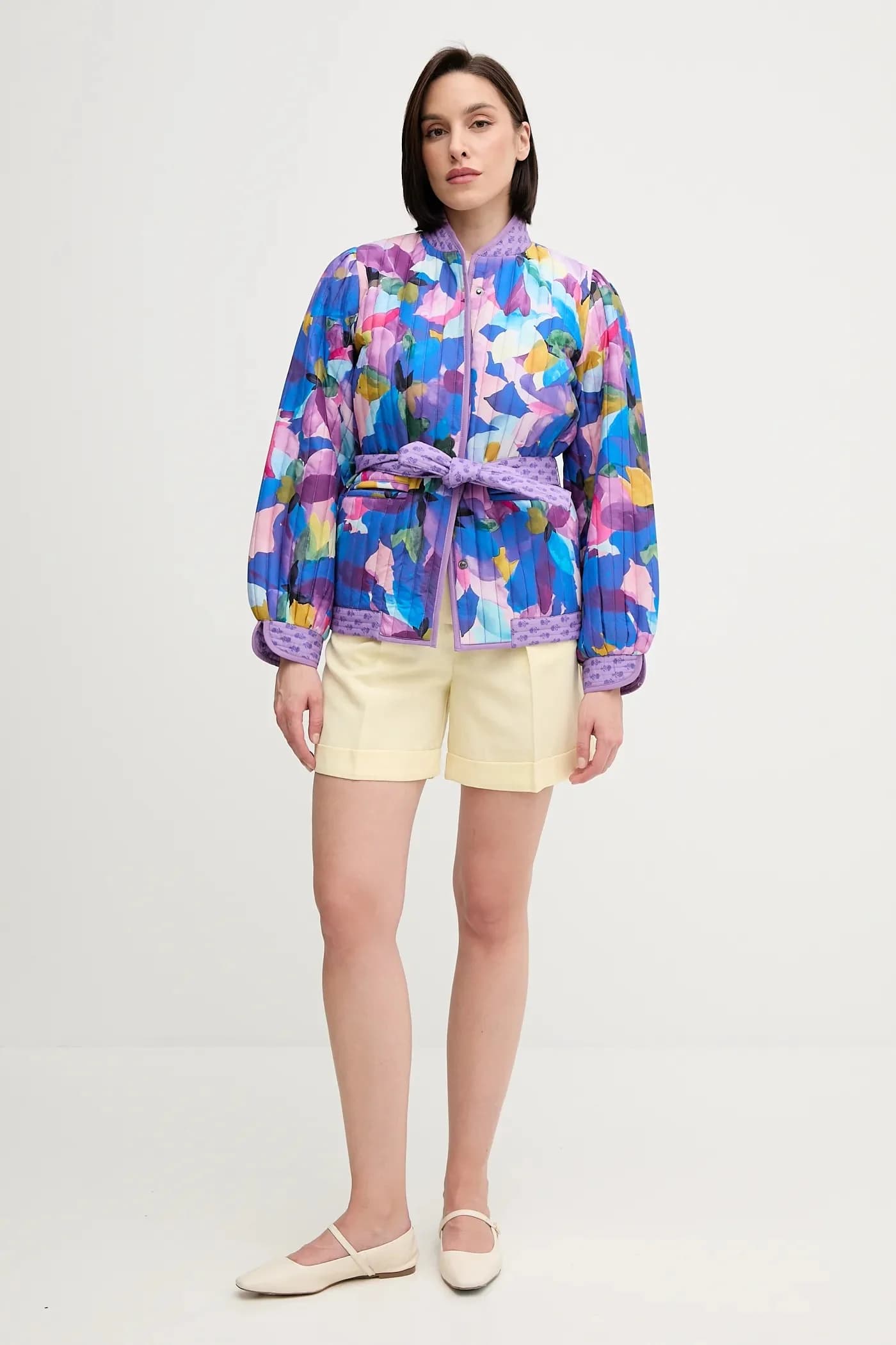 Шорты из смесового льна - фото 2