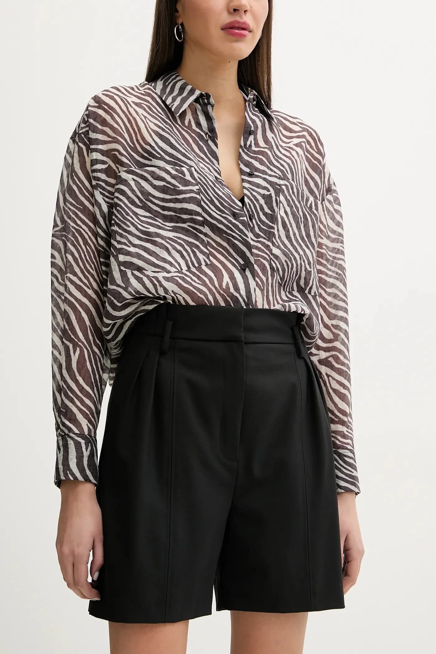 Шорты из смесовой шерсти