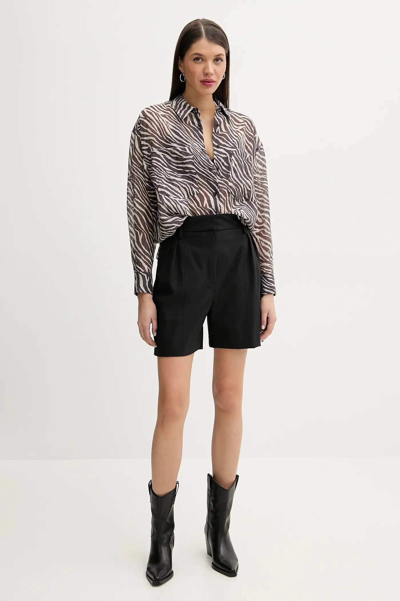 Шорты из смесовой шерсти - фото 2