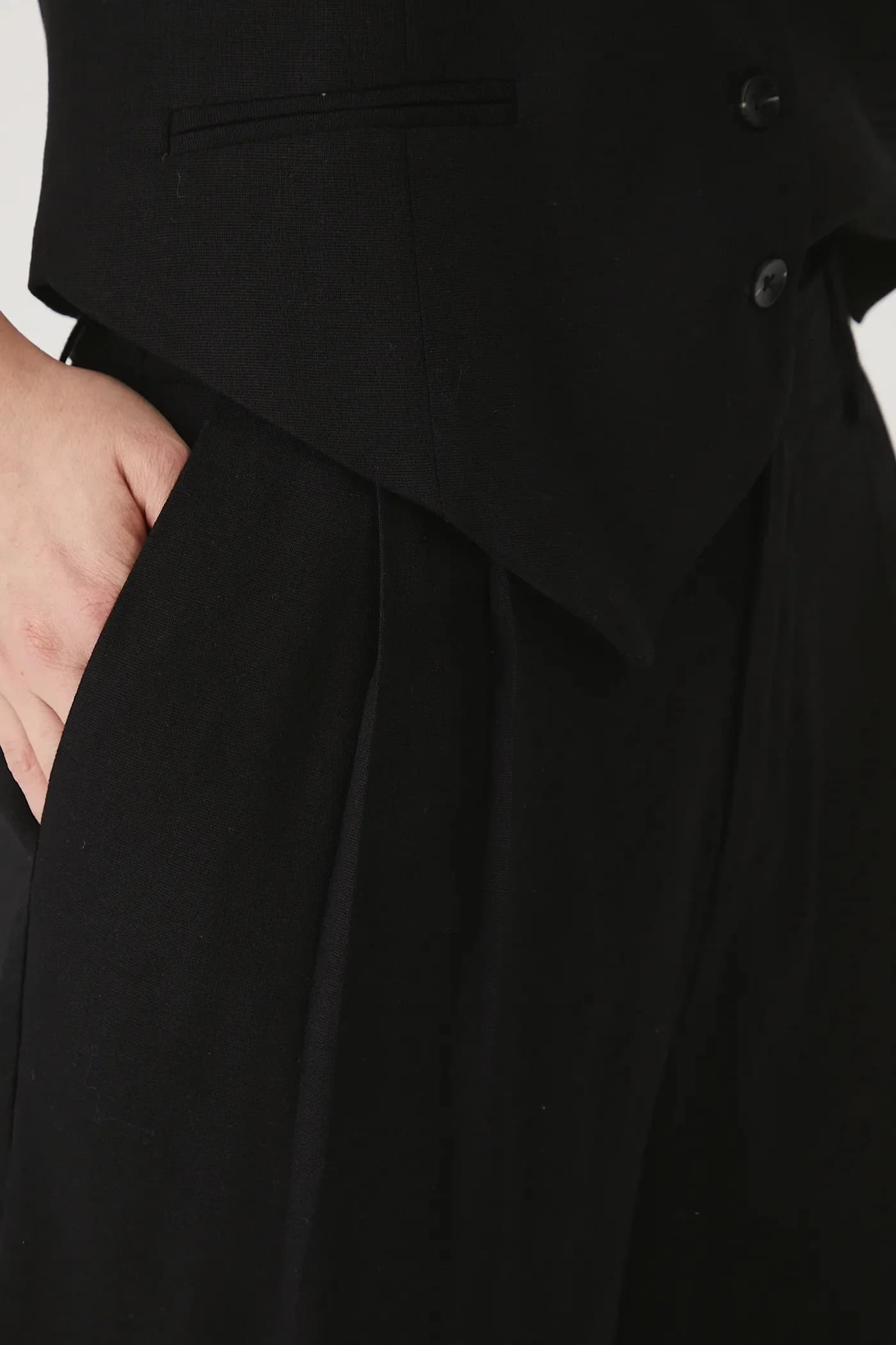 Шорты из смесового льна - фото 4