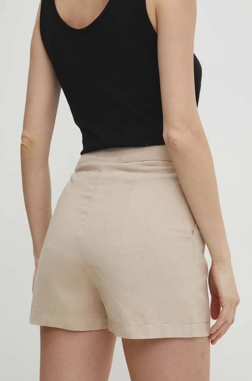 Шорты из смесового льна - фото 3