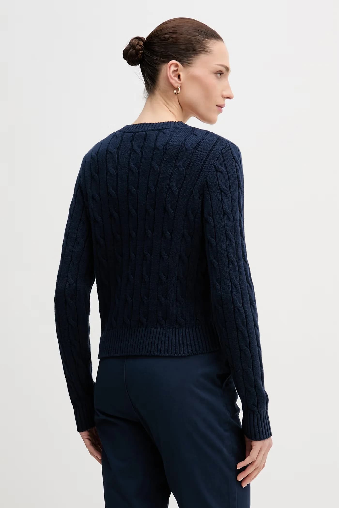 кардиган CABLE KNIT из хлопка - фото 3