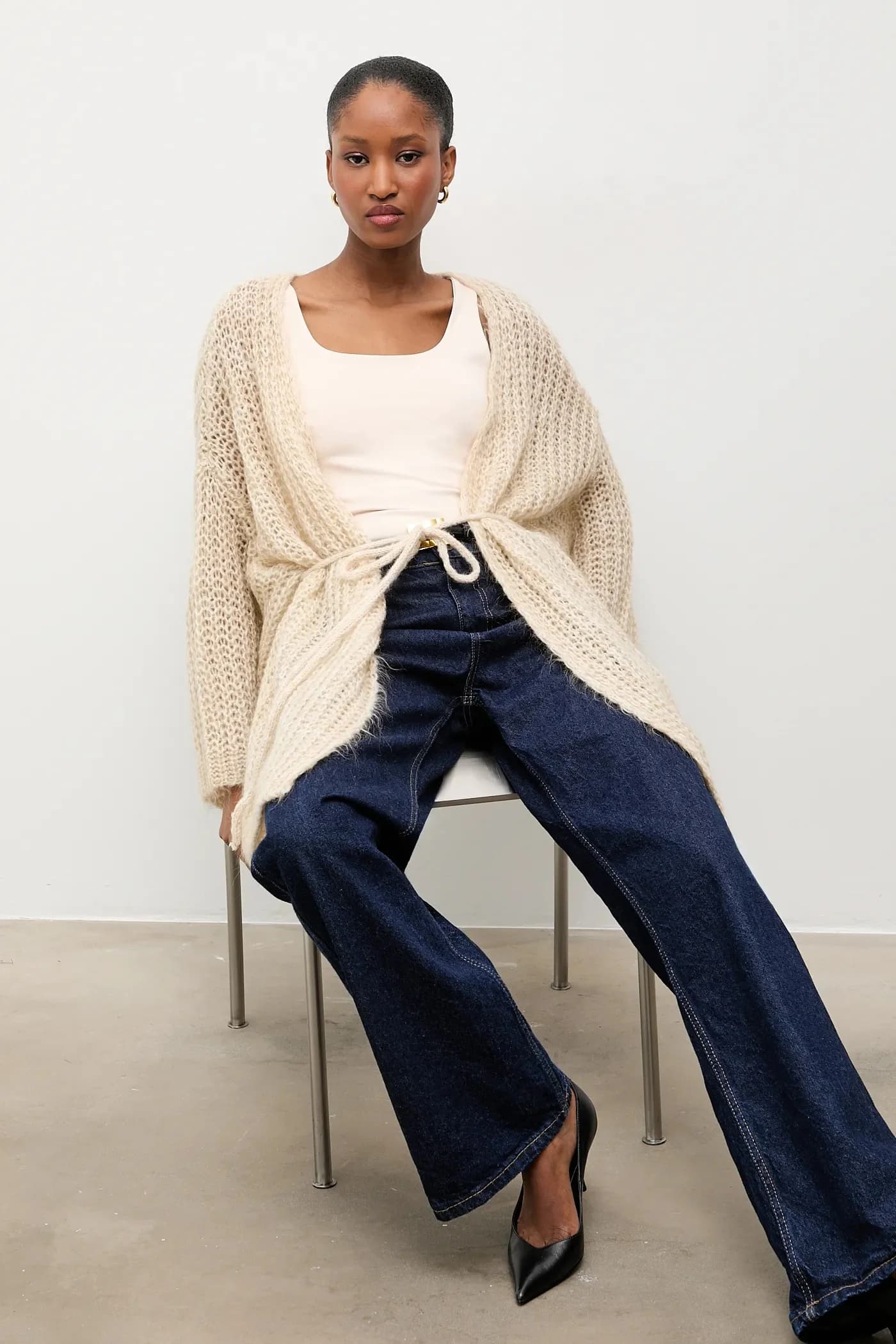 Кардиган с шерстью