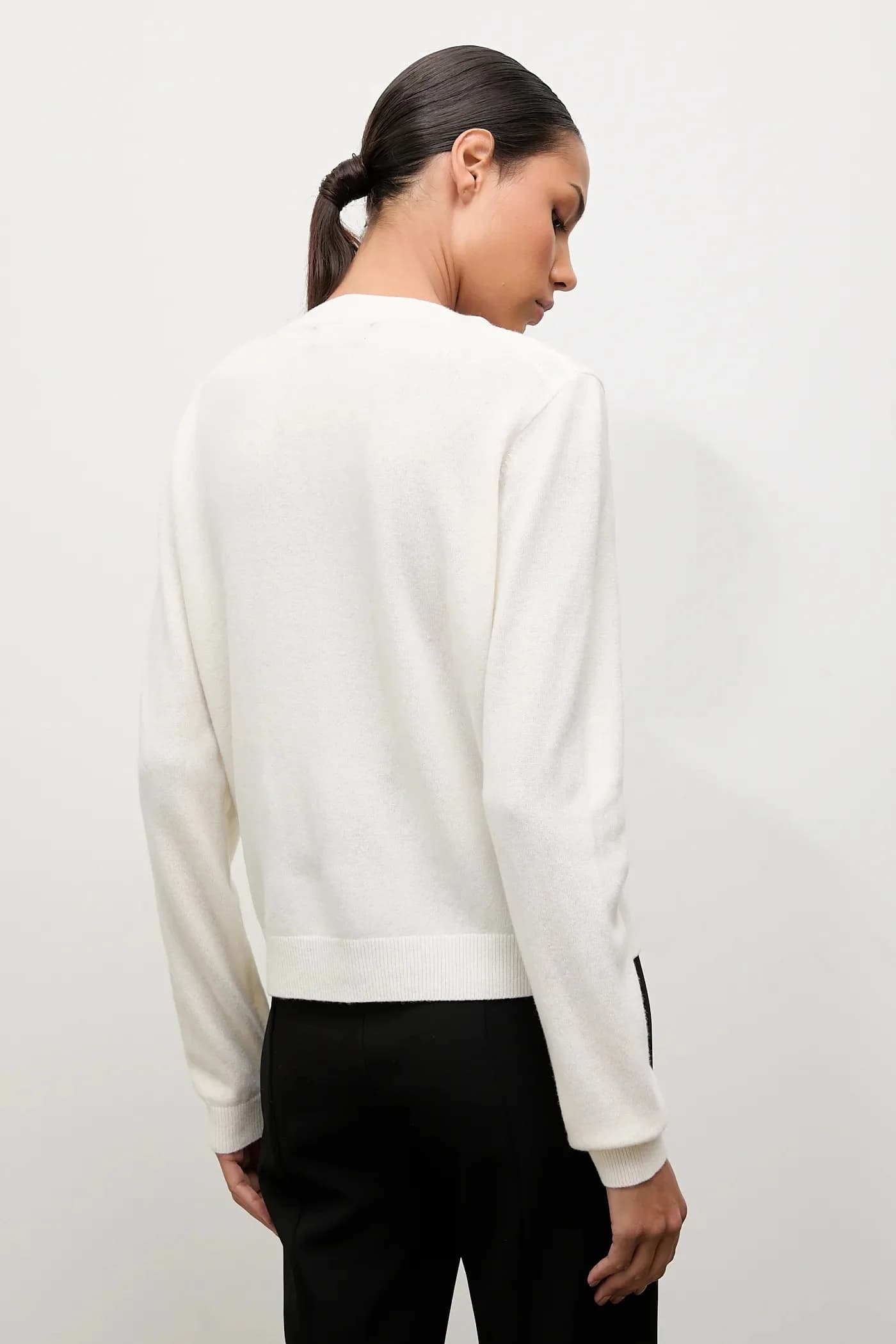 Кардиган из мериносовой шерсти с шарфом - фото 3