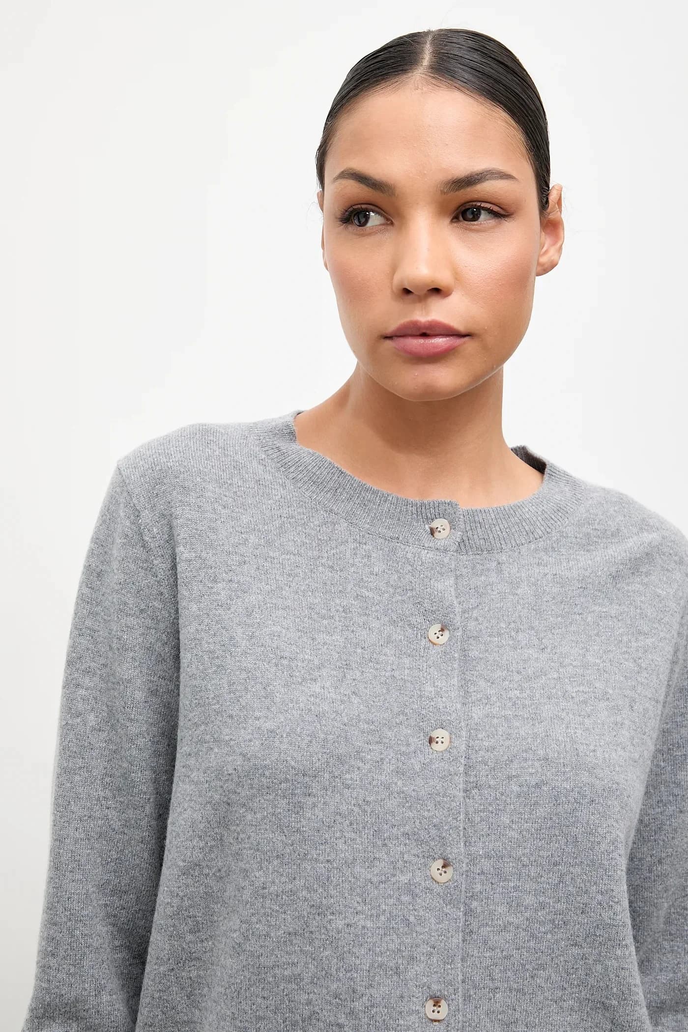 Кардиган из мериносовой шерсти с шарфом - фото 4