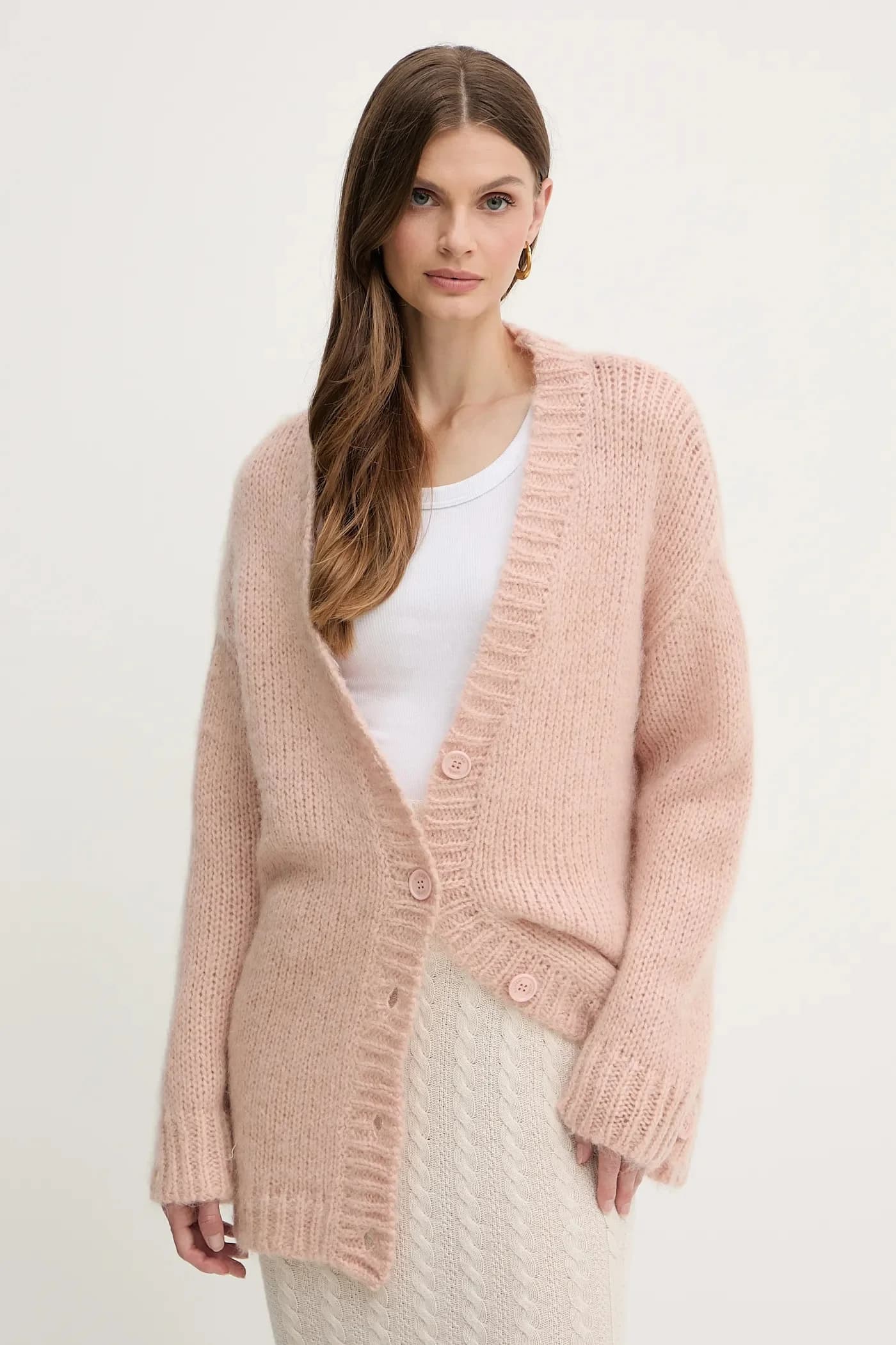 Кардиган LETSOSA из смесовой шерсти