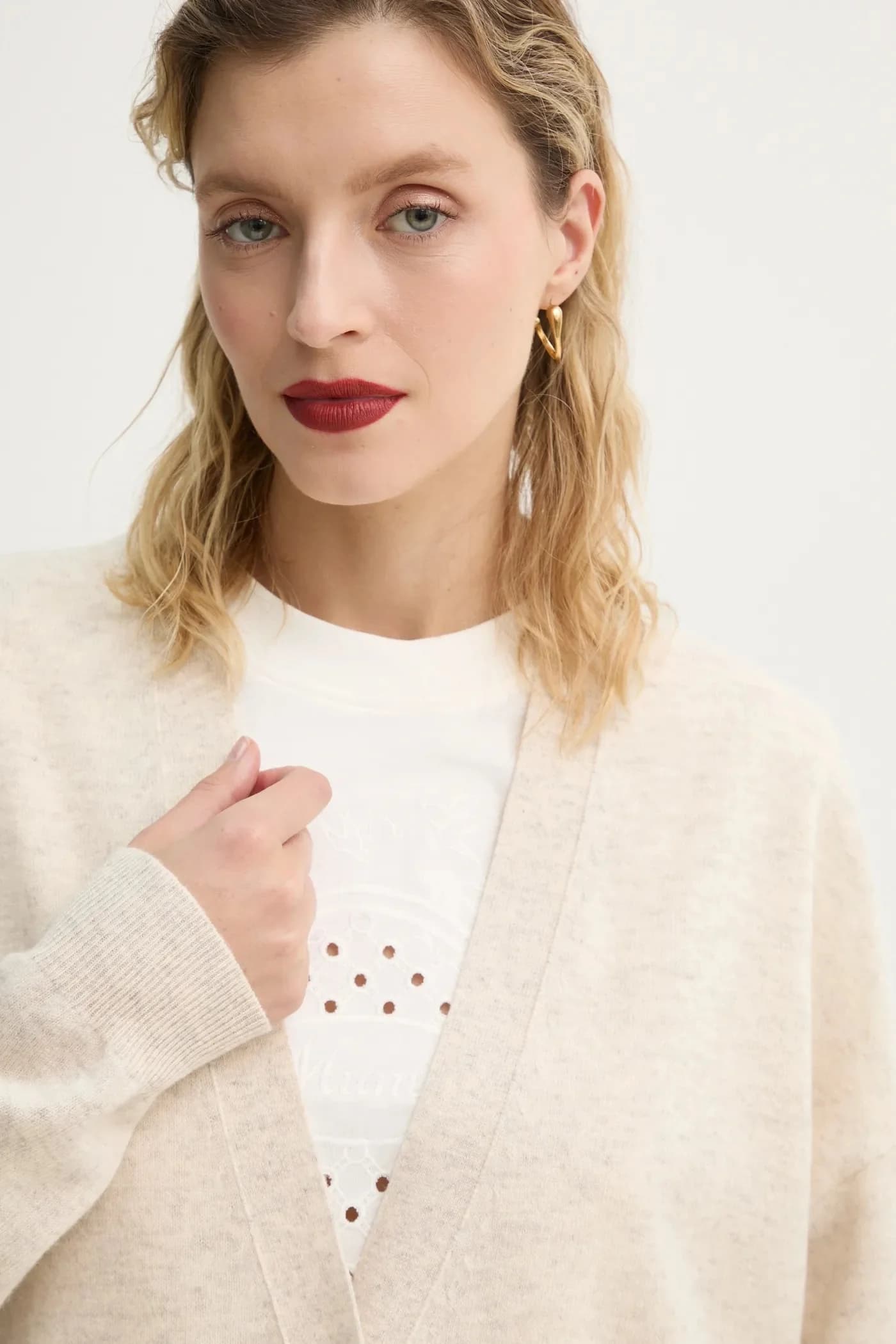 кардиган FAFALI из шерсти - фото 4