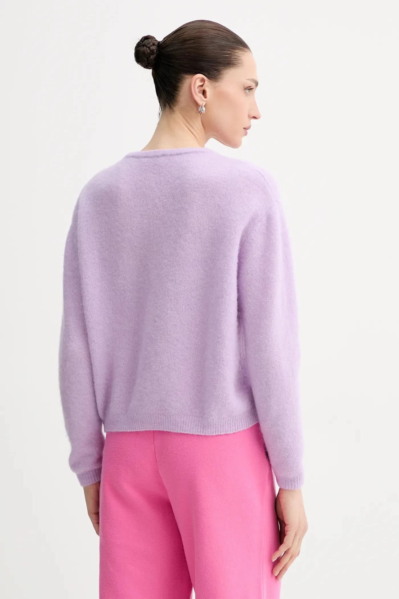 Кардиган из полушерсти GILET ML COL ROND - фото 3