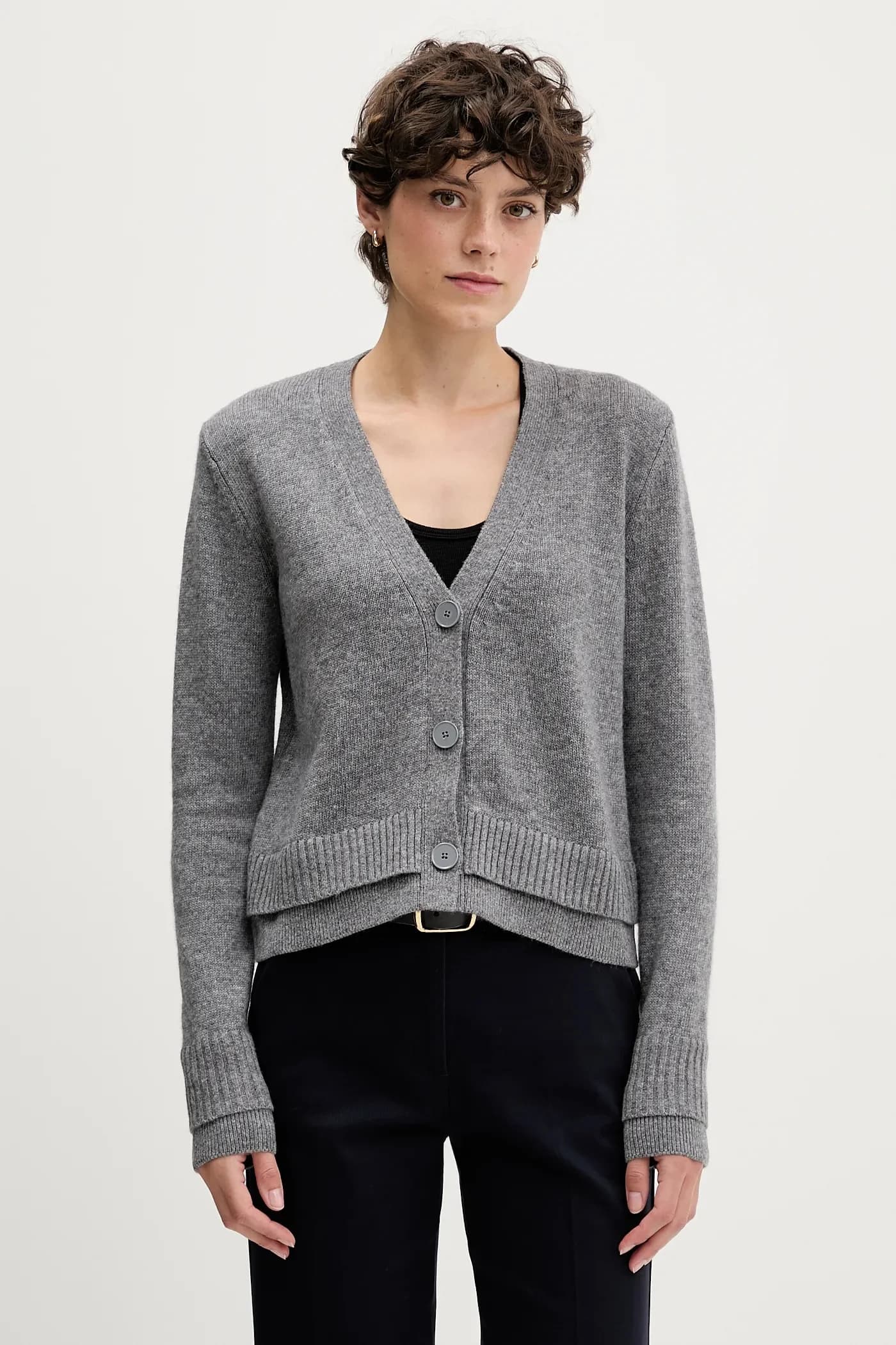 Кардиган с шерстью