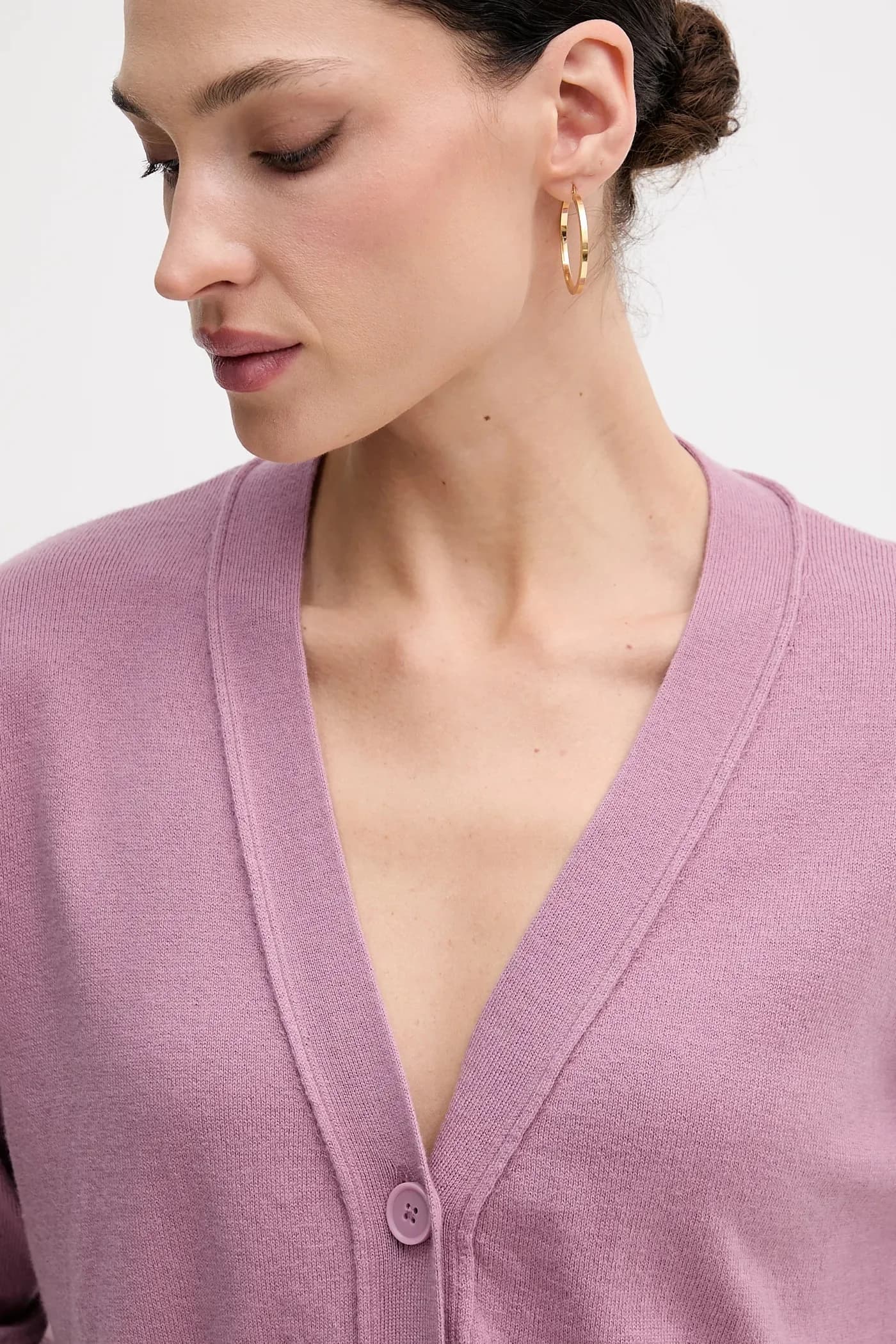 Кардиган из смесовой шерсти - фото 4