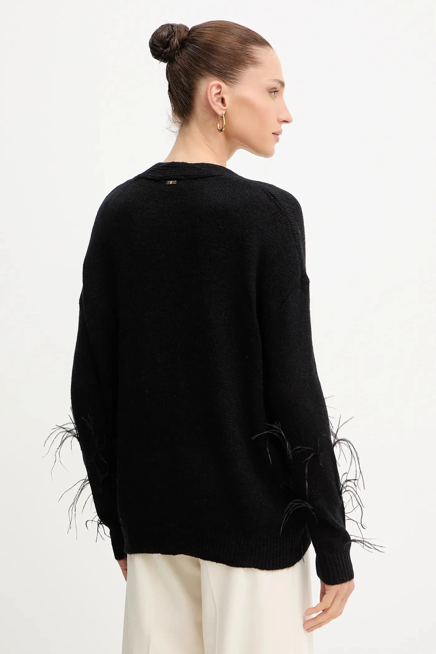 Кардиган из смесовой шерсти - фото 3