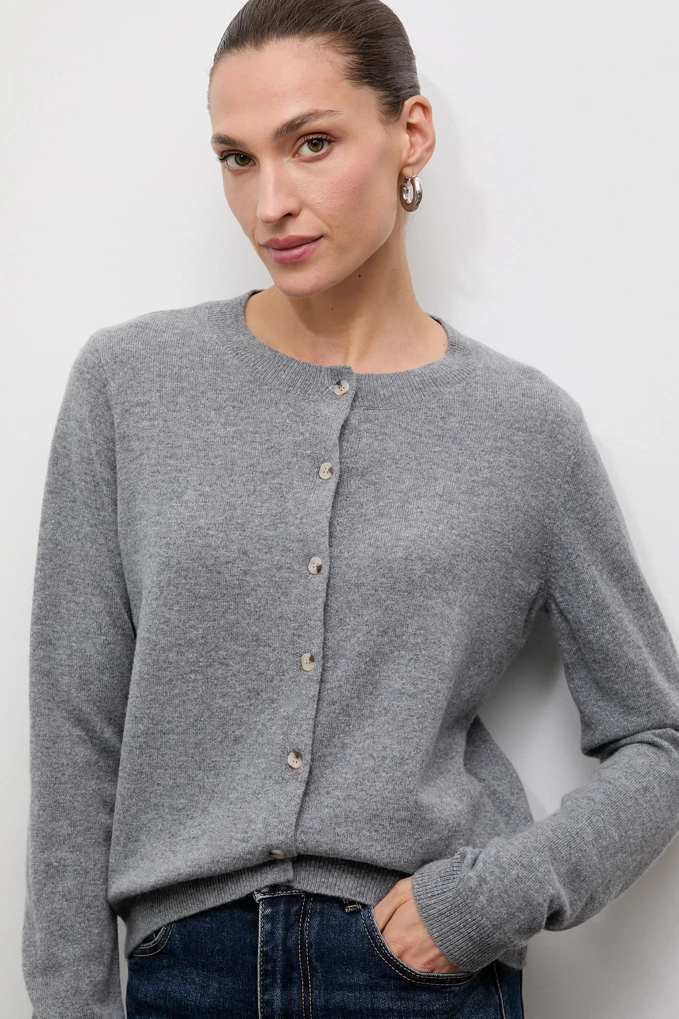 Кардиган из шерсти мериноса