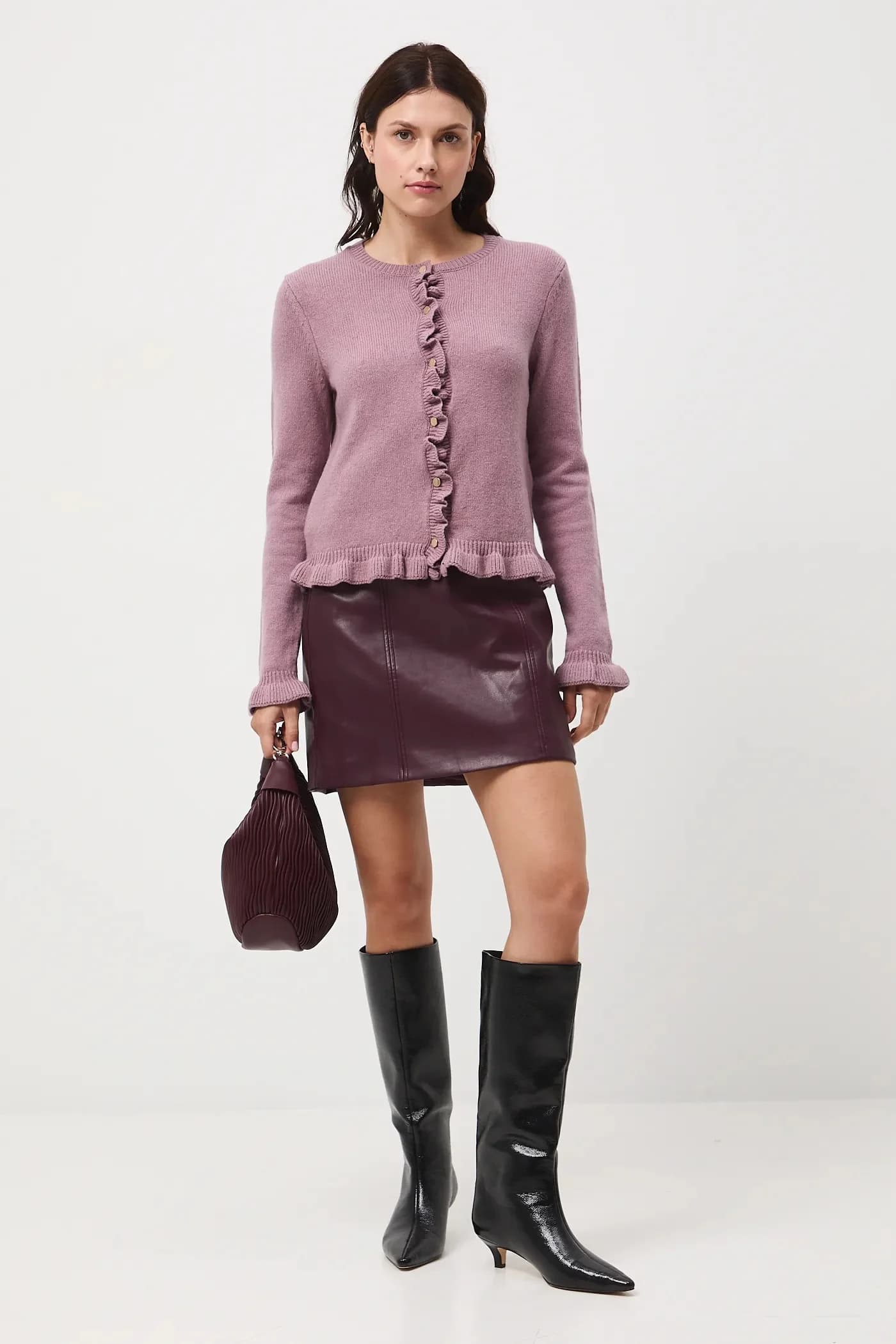 Кардиган с шерстью