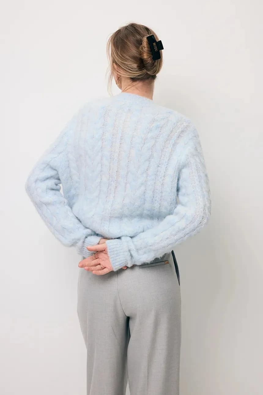 Кардиган из шерсти EZELLA - фото 4