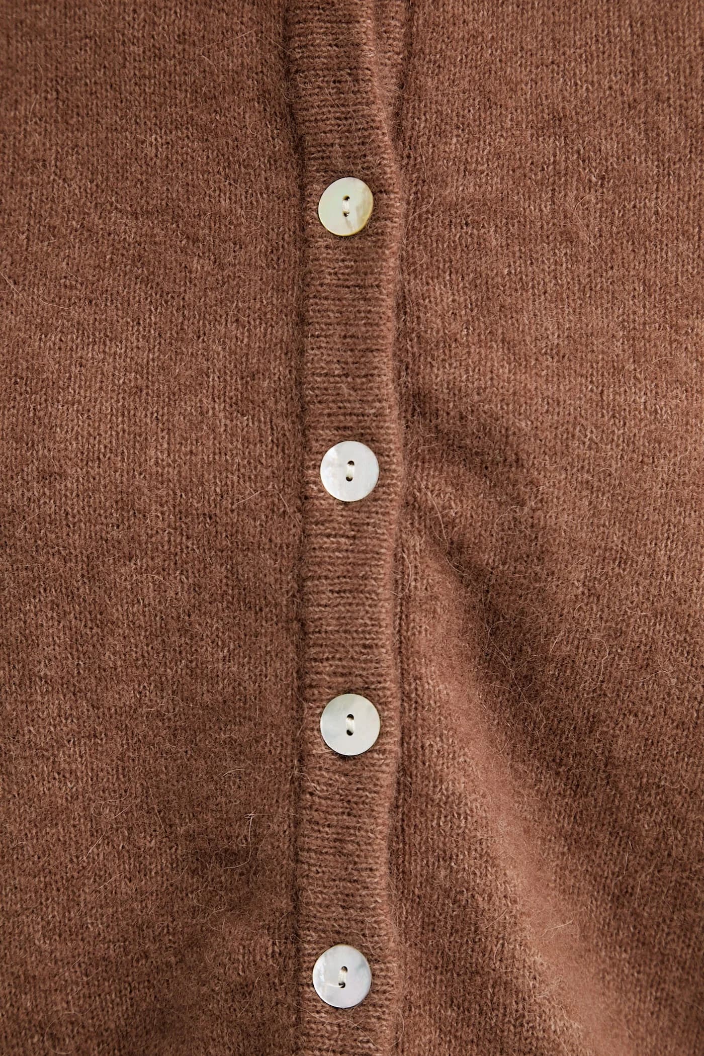 Кардиган из полушерсти GILET ML COL ROND - фото 5