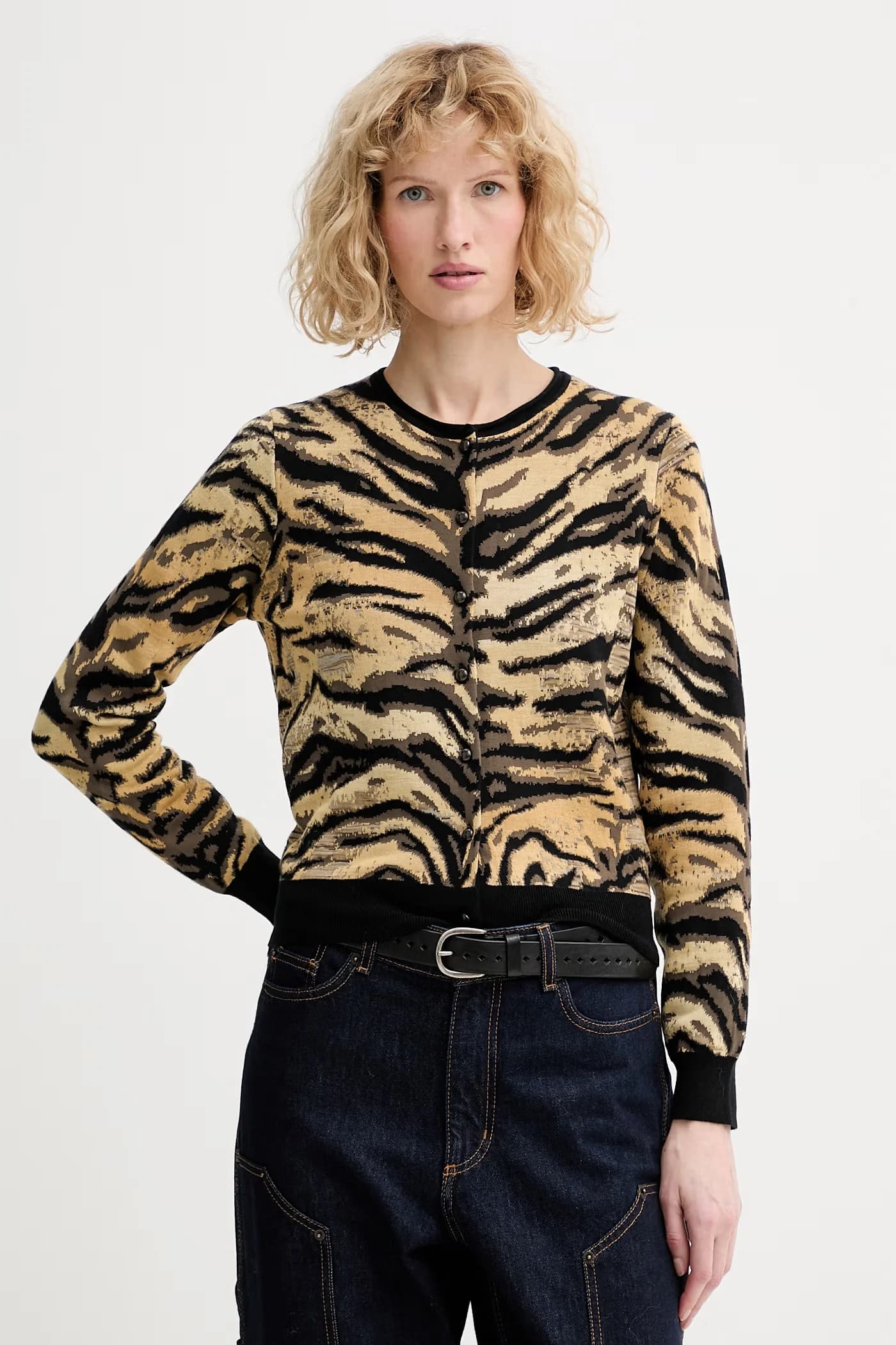 Кардиган с шерстью