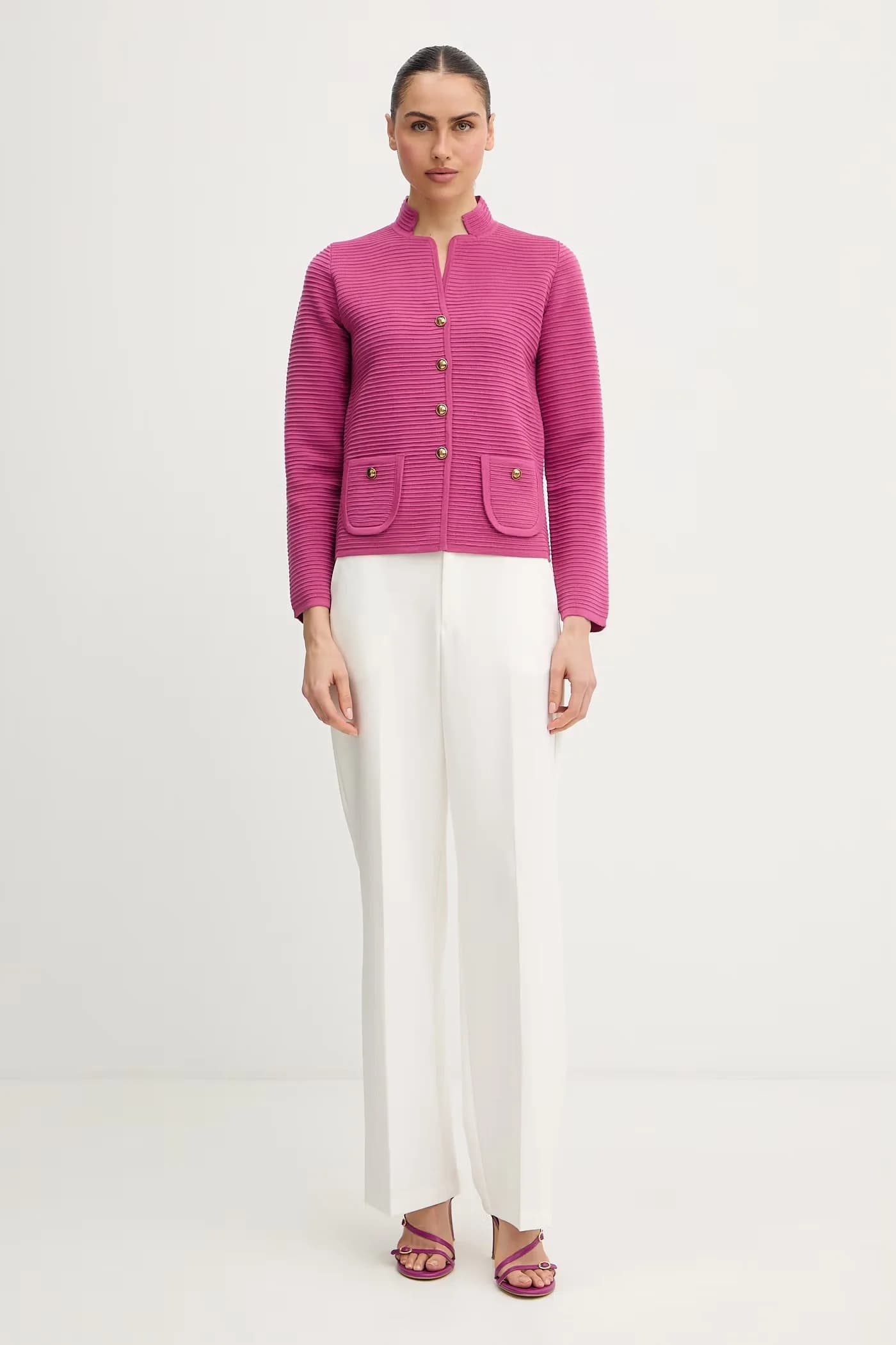 Кардиган из шерсти маранта - фото 2