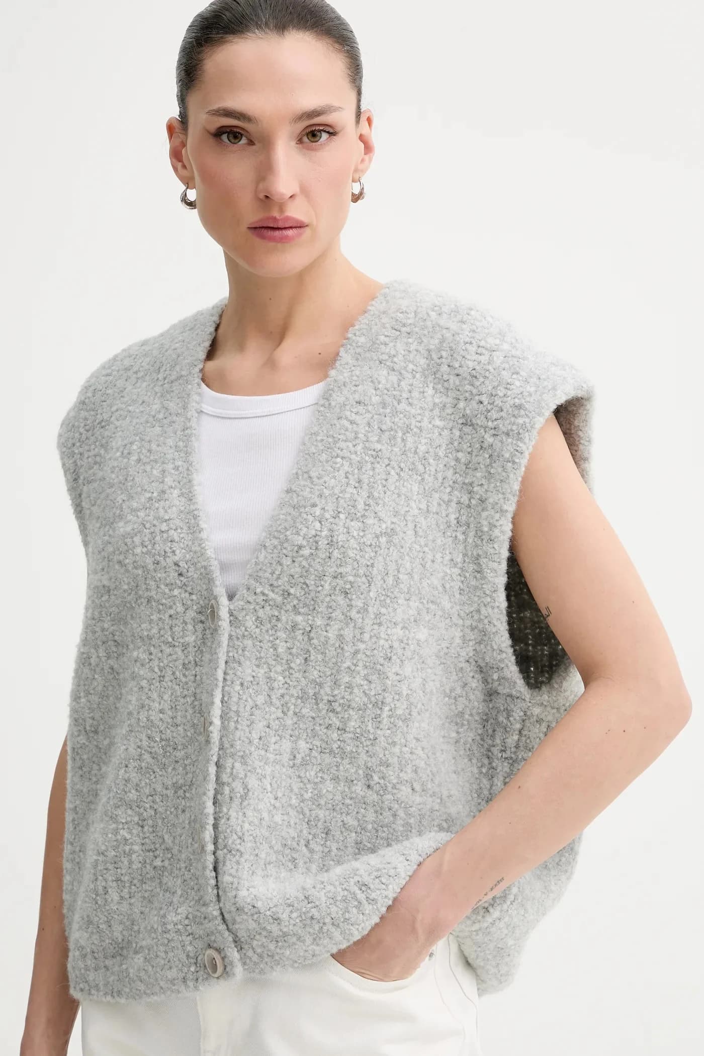 Жилет с добавлением шерсти - фото 4