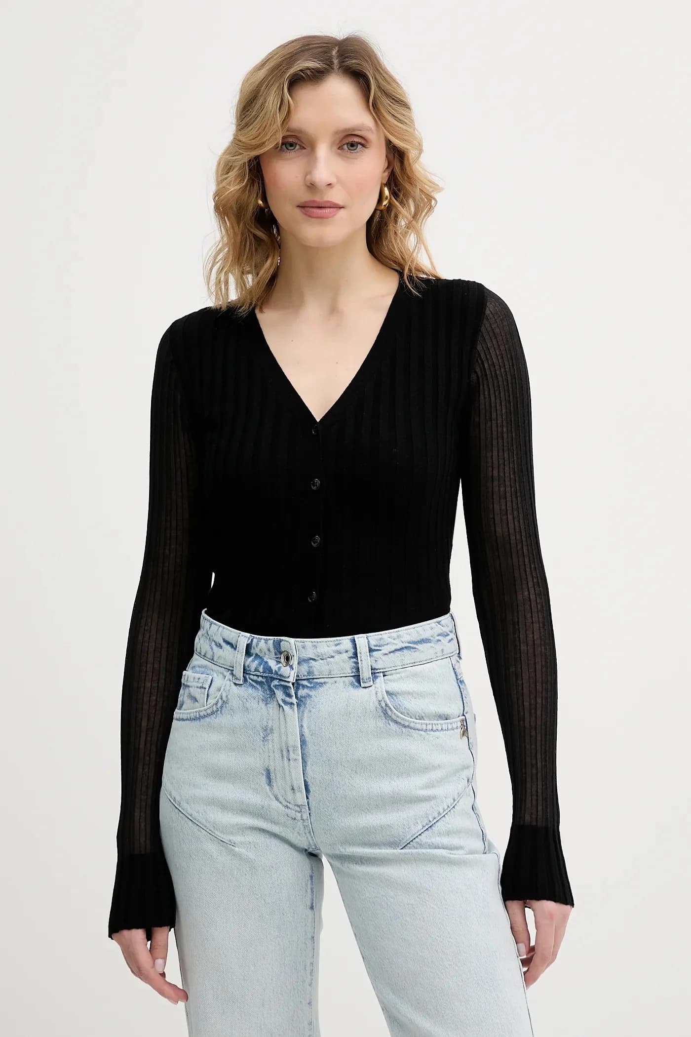 Кардиган с шерстью