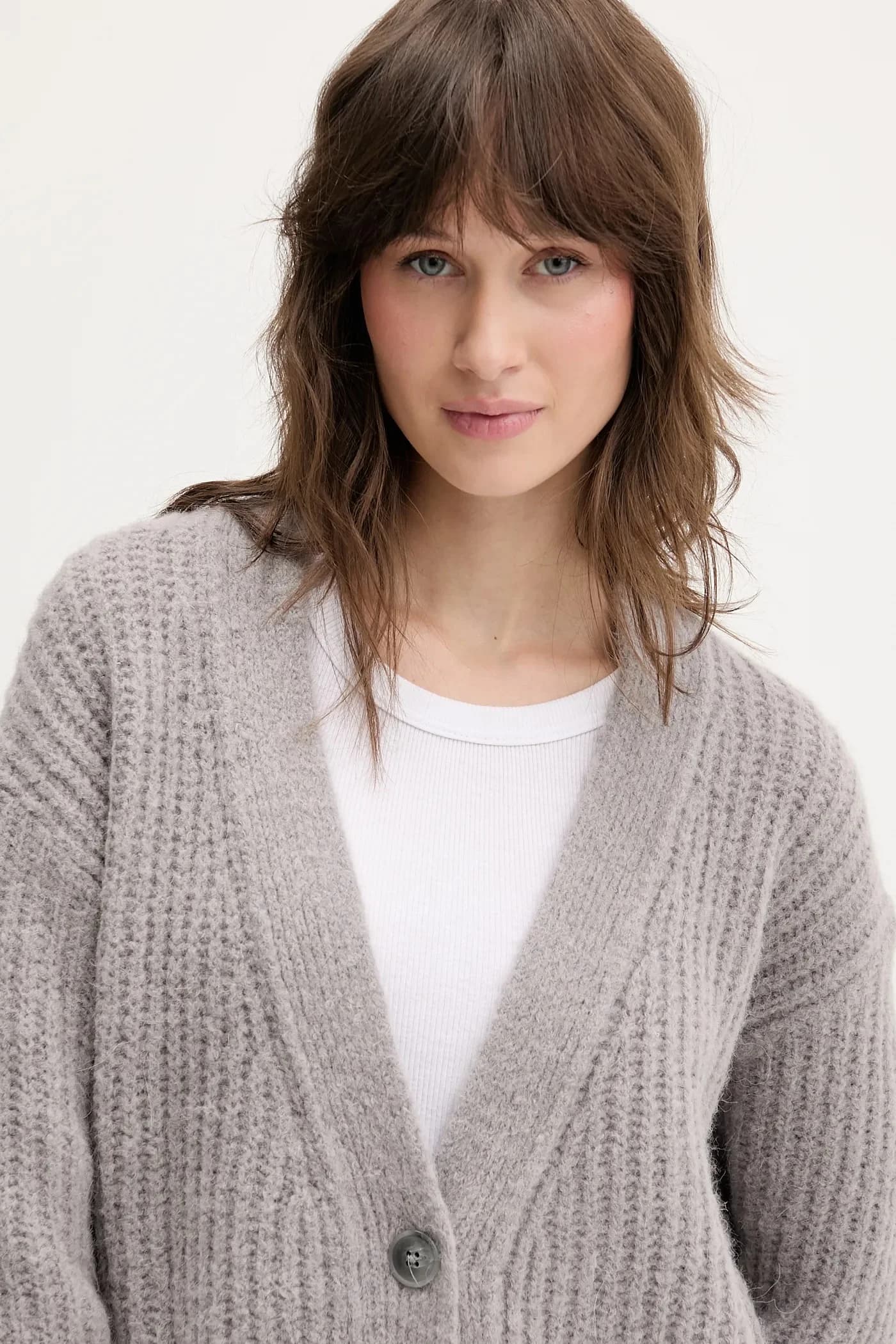 Кардиган с шерстяным шентом - фото 4