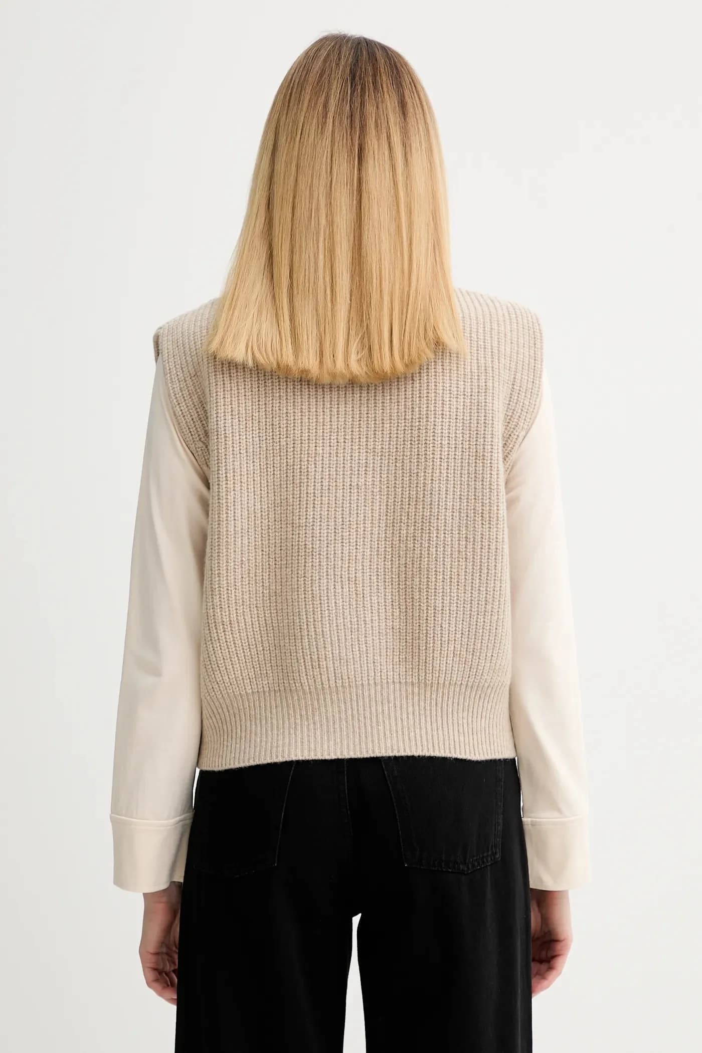 Свитер из кабельной шерсти - фото 3