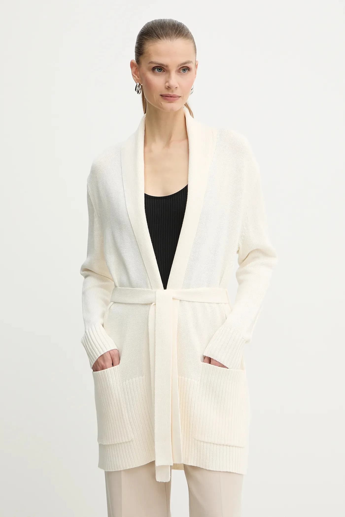 Кардиган с шерстью